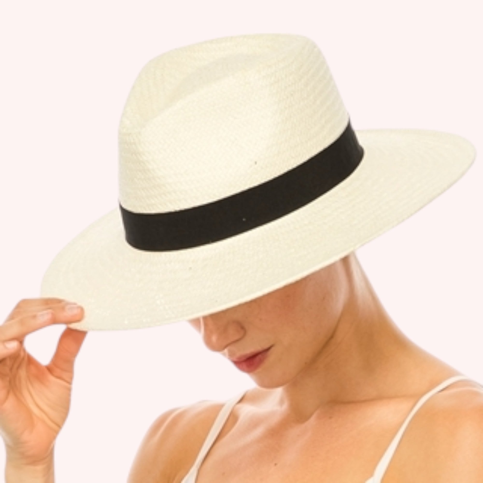 Handwoven Toyo Straw Panama Hat