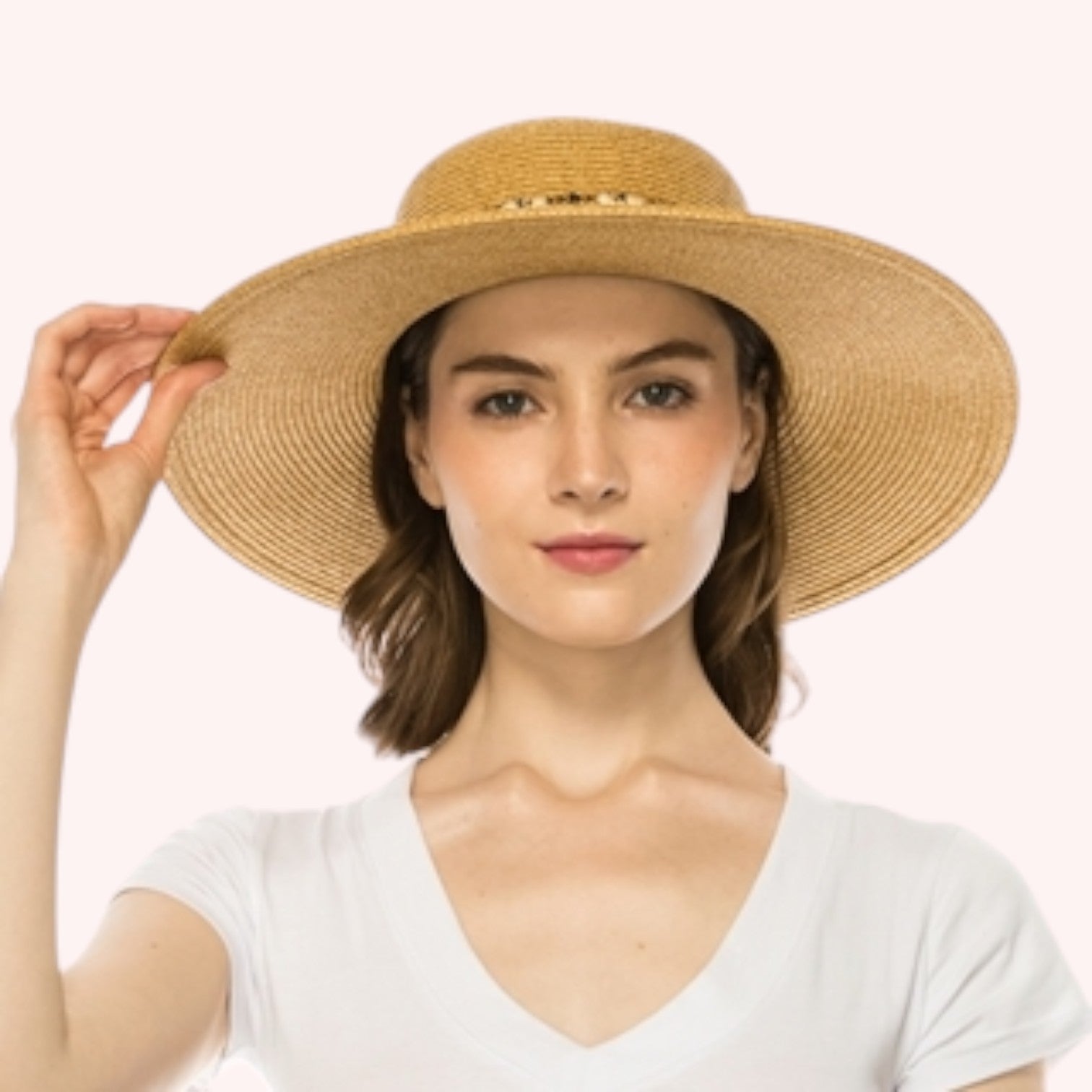 Straw Sun Hat w/ Tribal Band