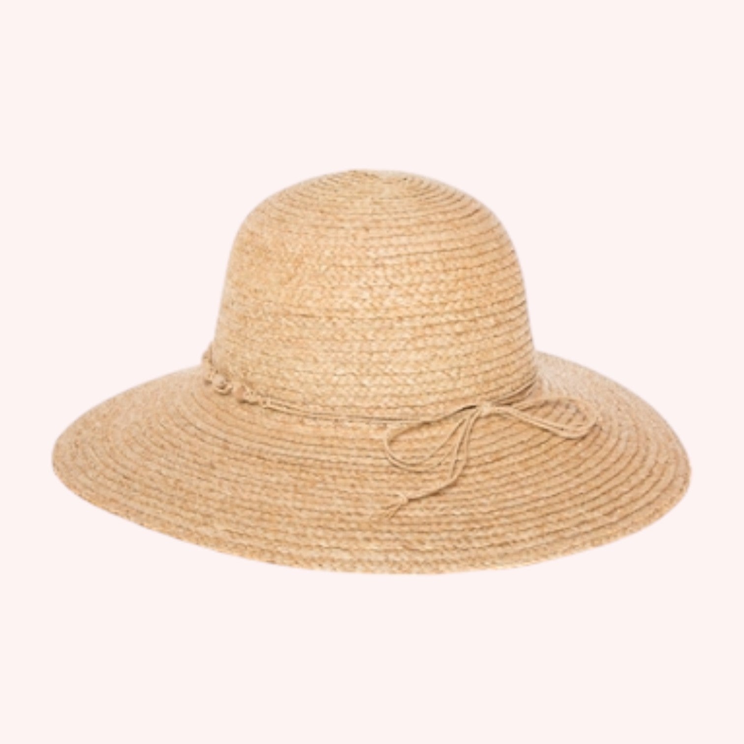 Beaded Raffia Straw Sun Hat