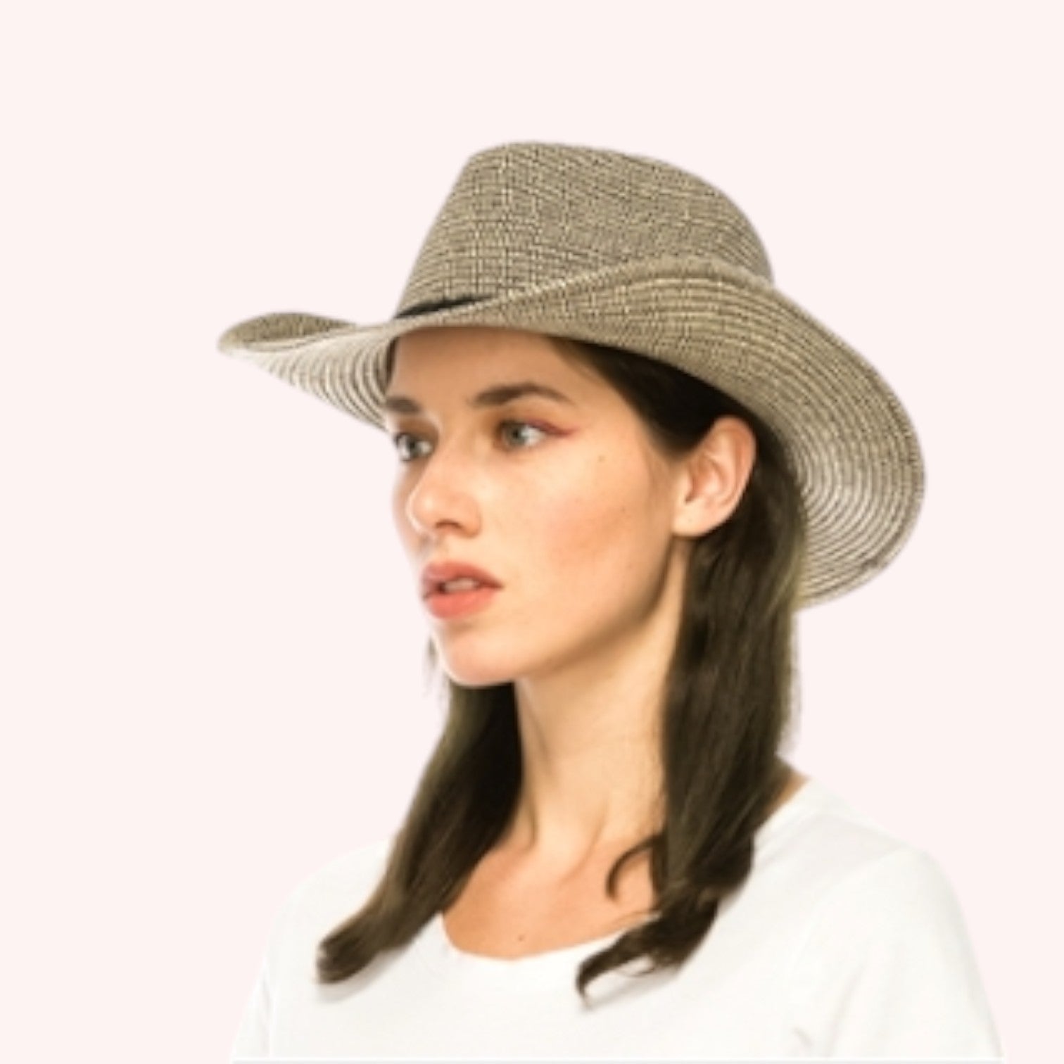 Straw Cowboy/Western Hat - Braided Band
