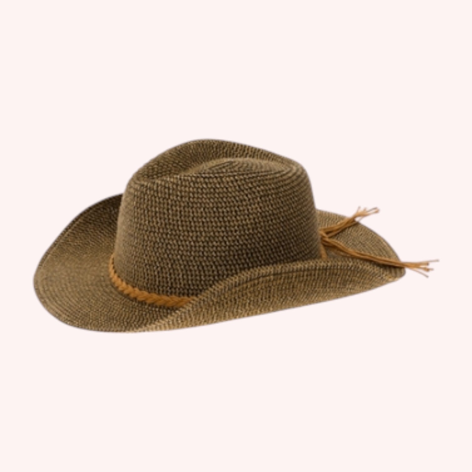 Straw Cowboy/Western Hat - Braided Band