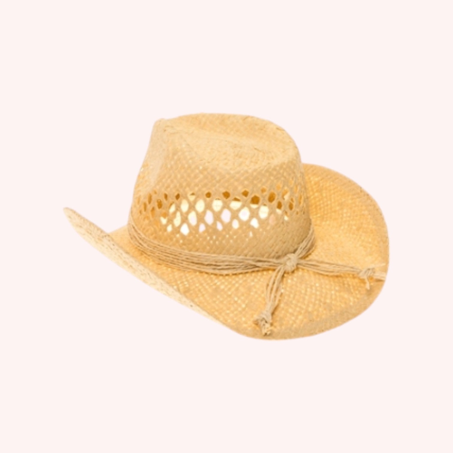 Women's Straw Cowboy w/ Heart Concho