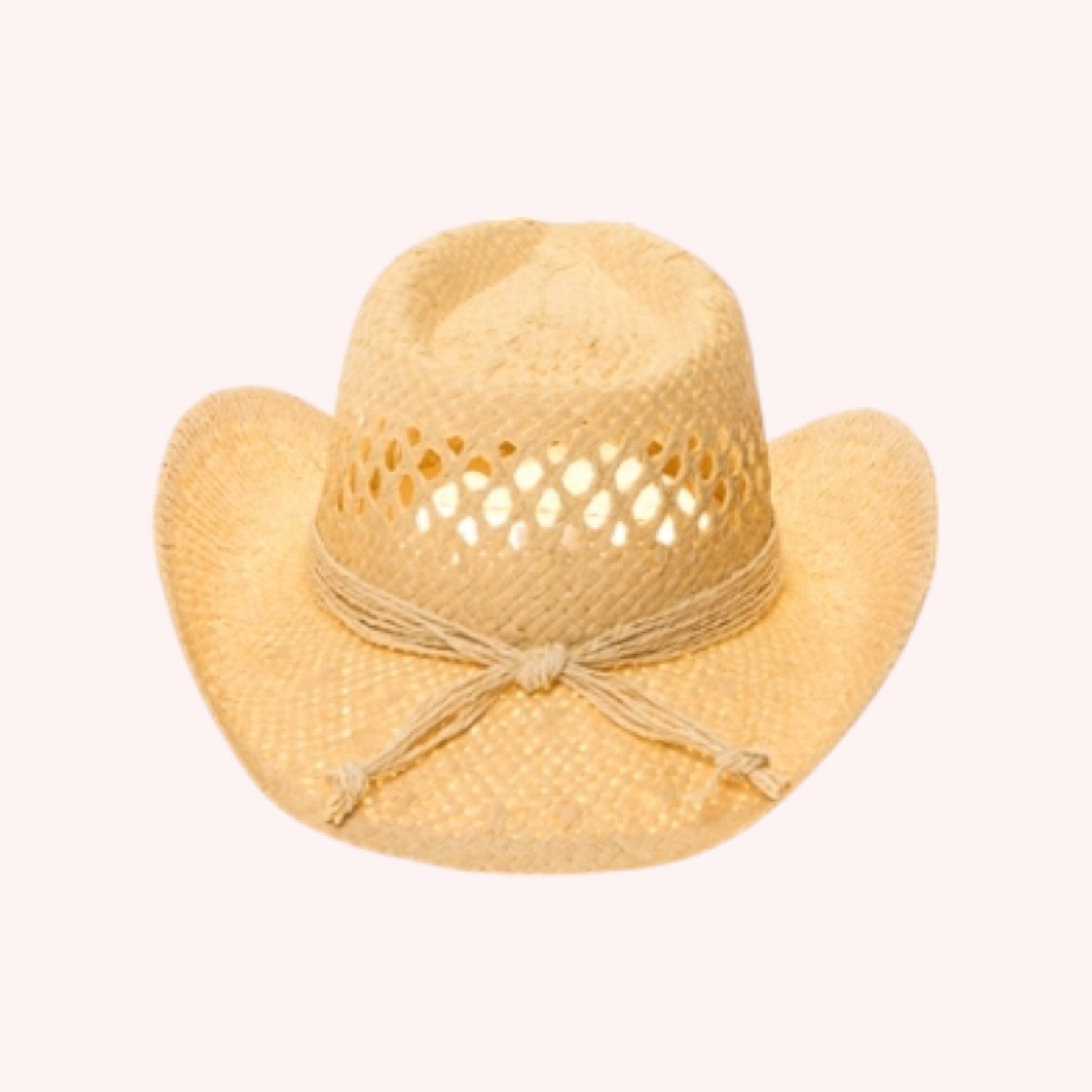 Women's Straw Cowboy w/ Heart Concho