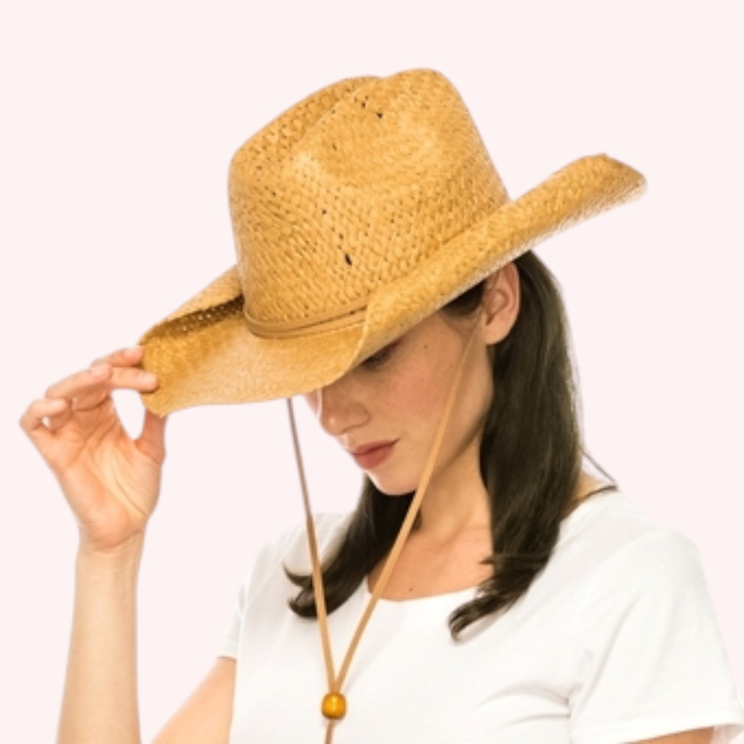 Handwoven Straw Cowboy Hat - 5 Colors!