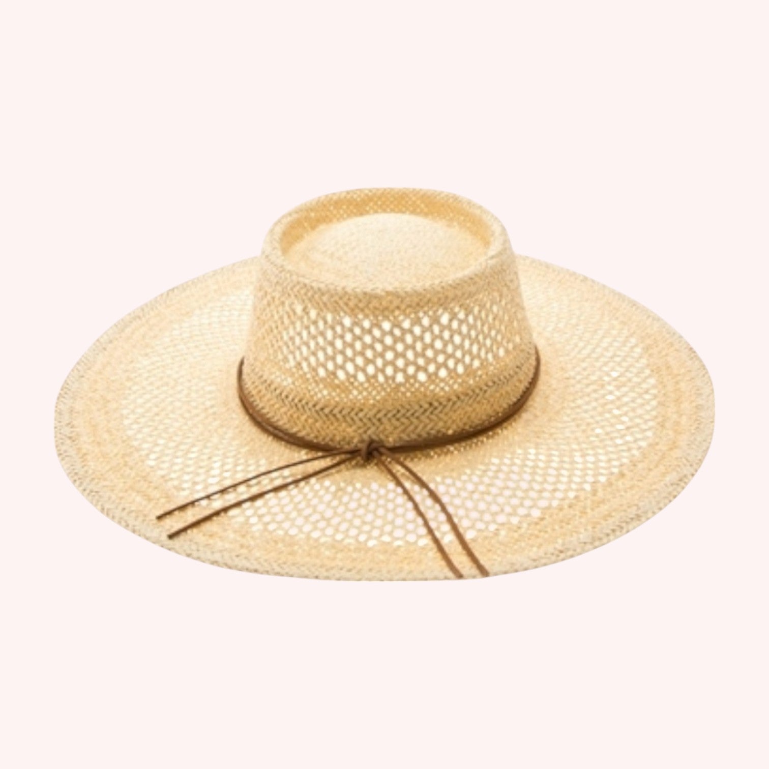 Peekaboo Weave Gambler Straw Hat