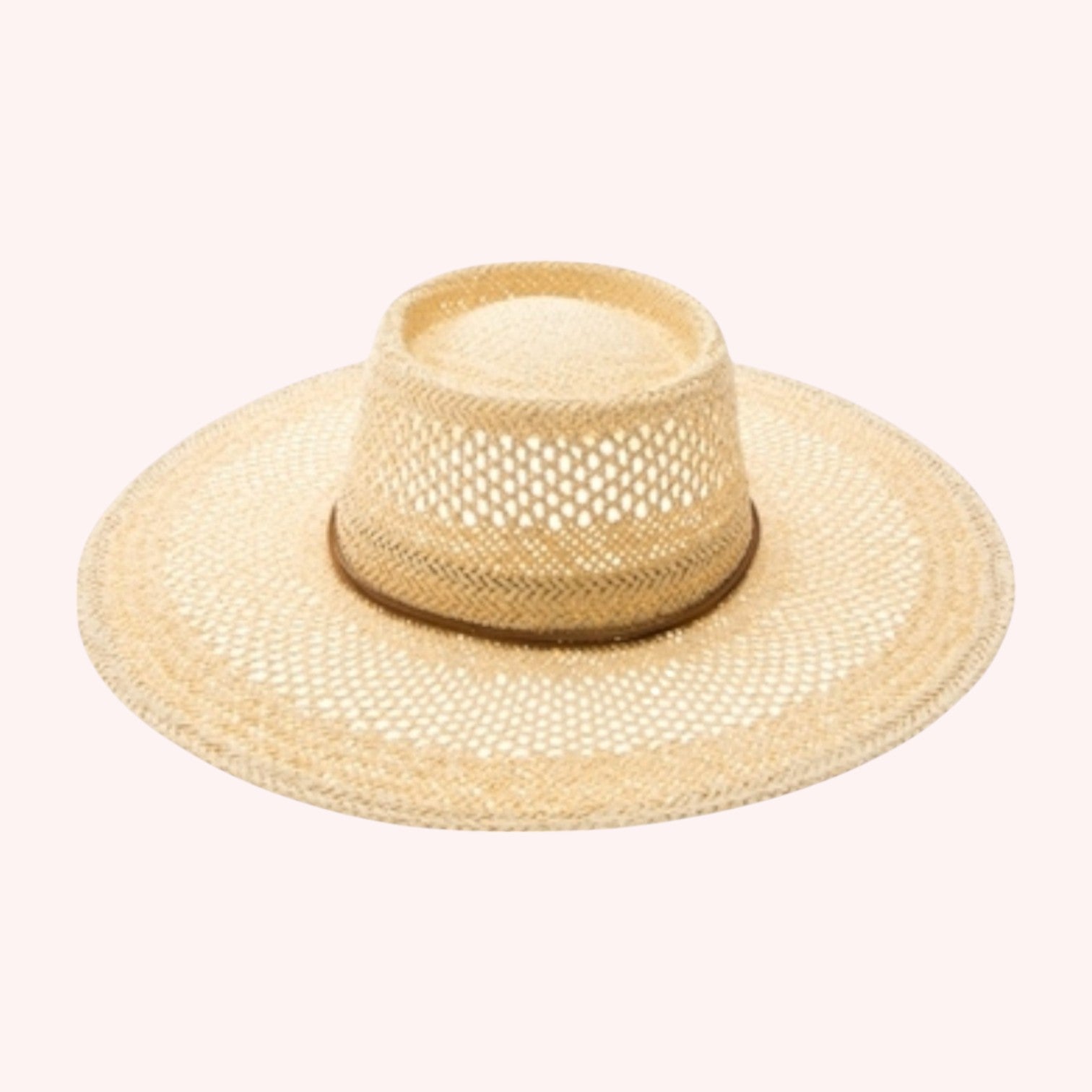 Peekaboo Weave Gambler Straw Hat