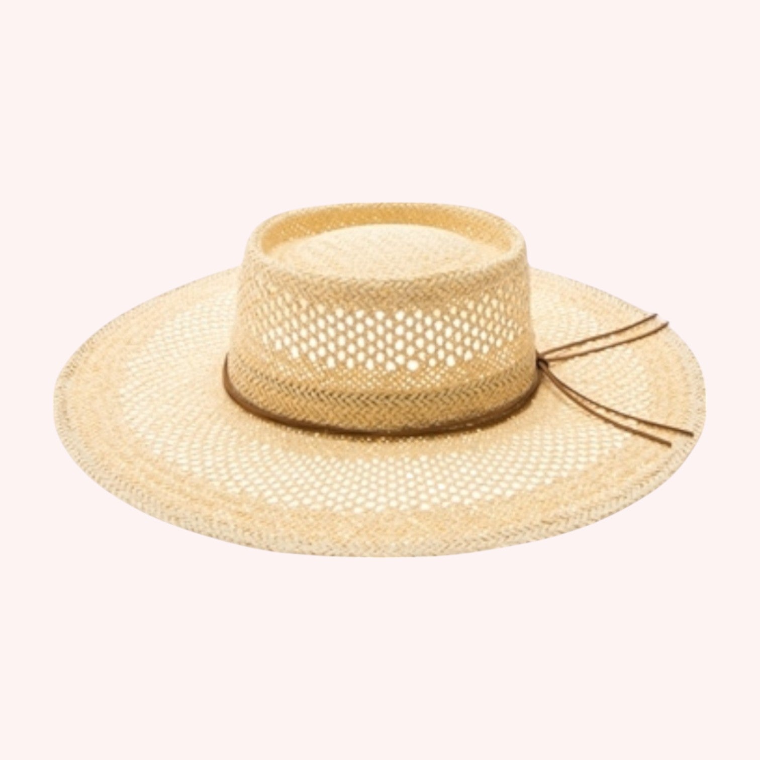 Peekaboo Weave Gambler Straw Hat