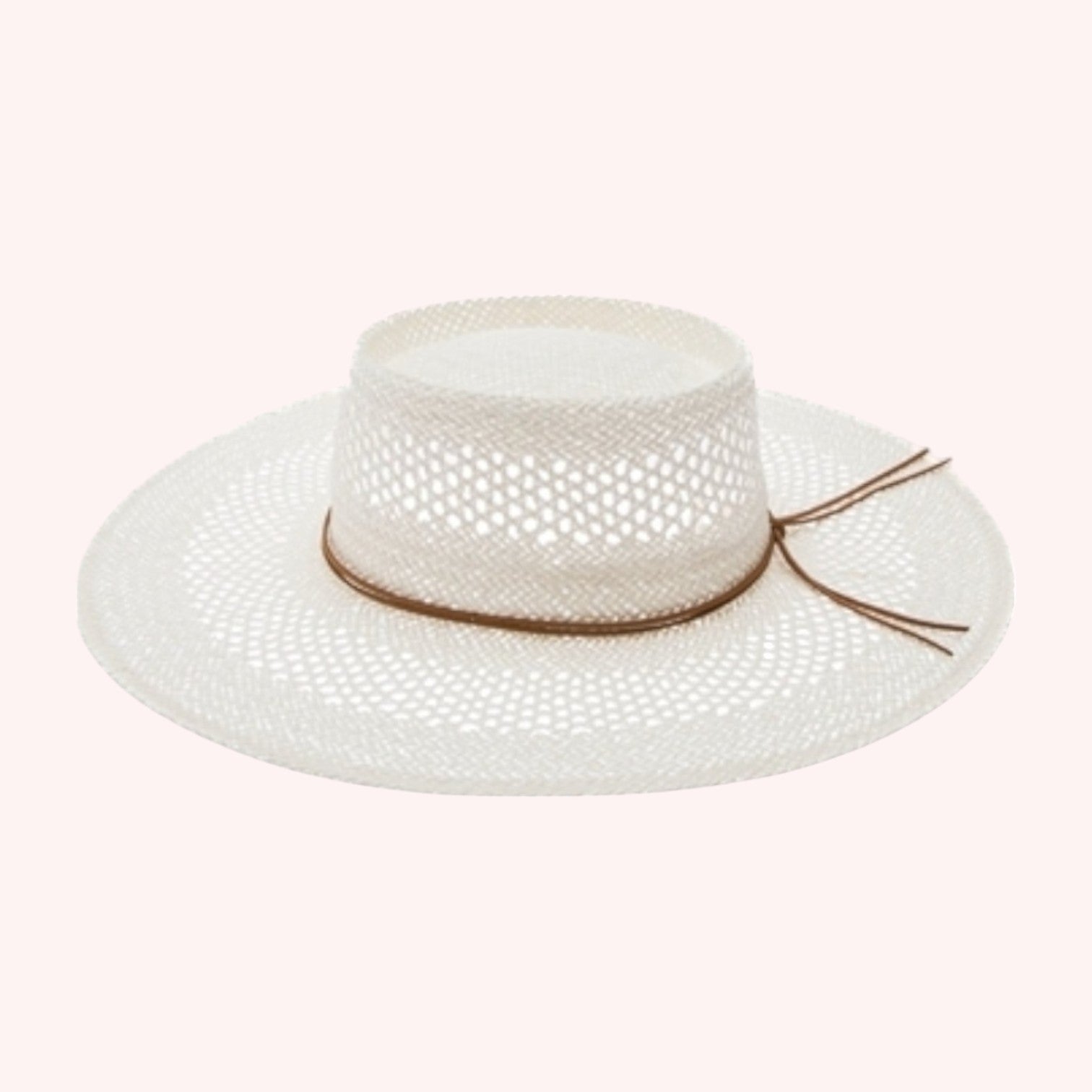 Peekaboo Weave Gambler Straw Hat