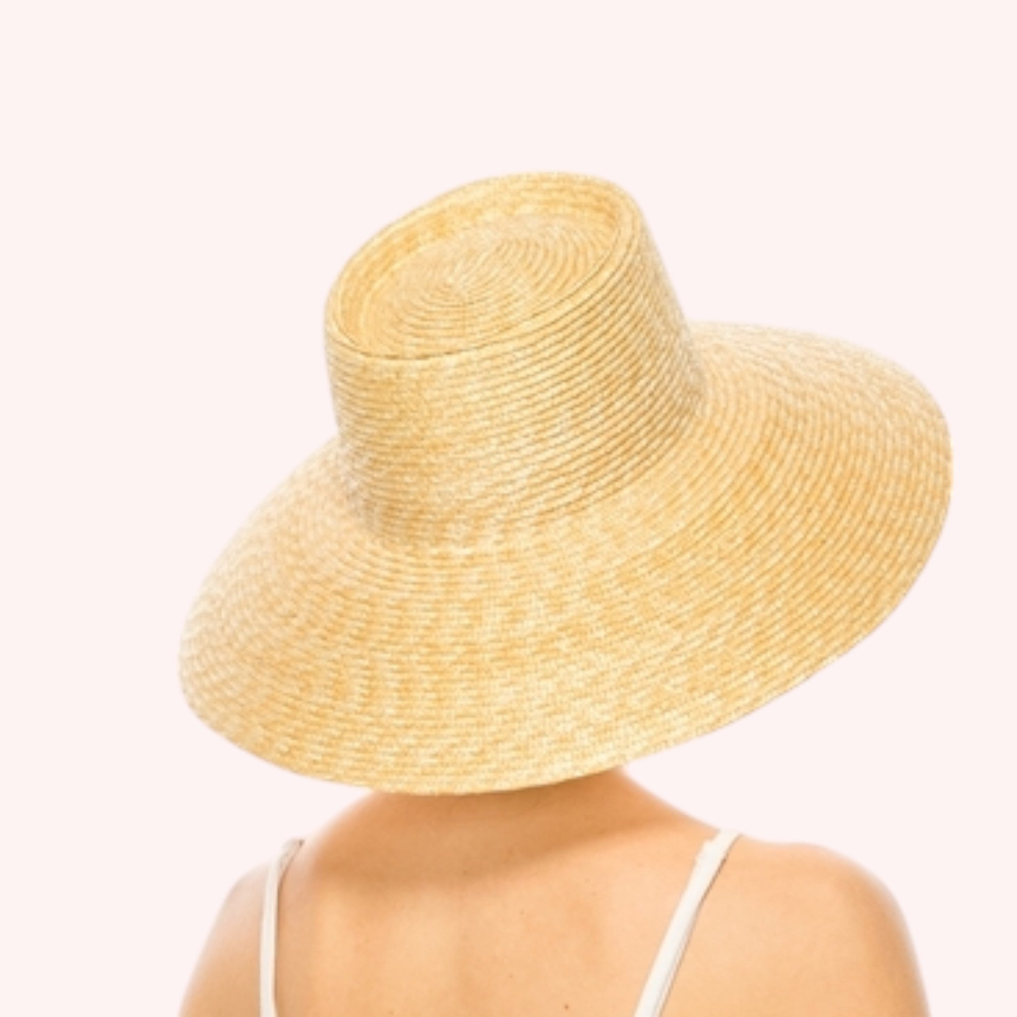 Fine Wheat Straw Lampshade Hat