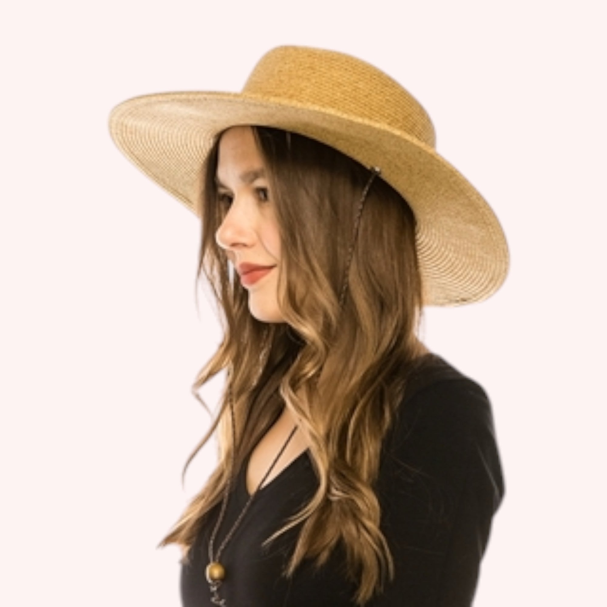 Classic Straw Sun Hat w/ Chin Cord