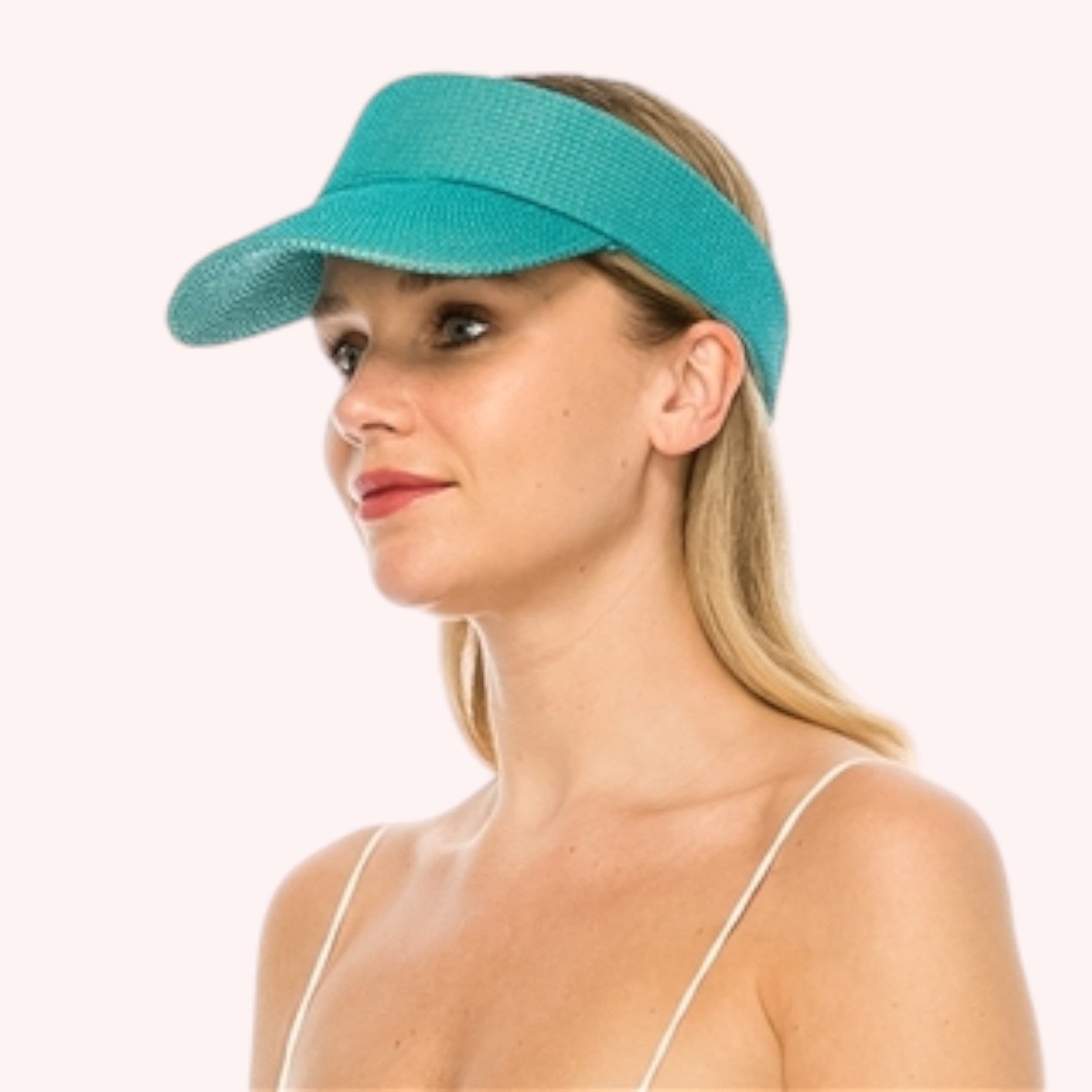 Sporty Straw Visor - 8 COLORS!