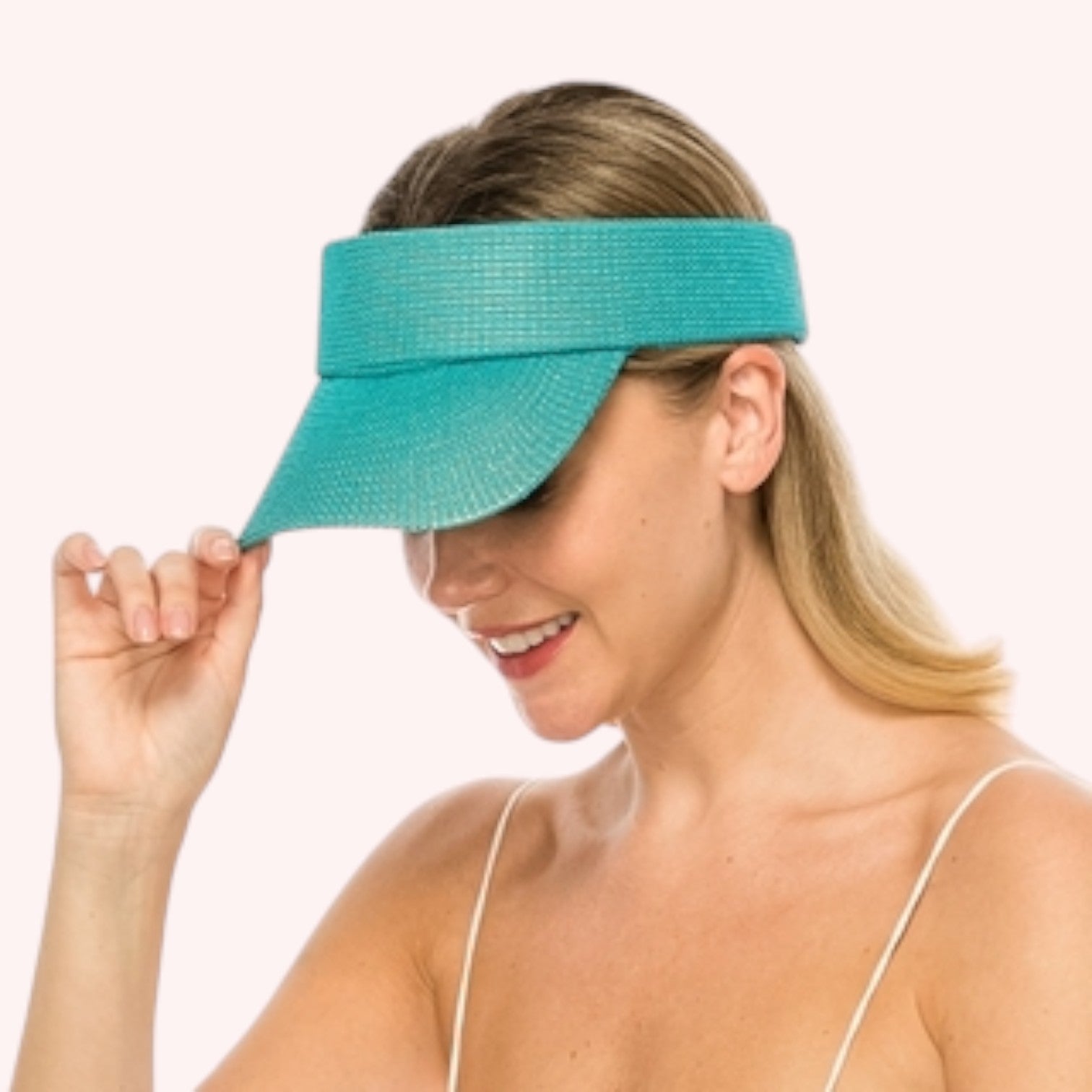 Sporty Straw Visor - 8 COLORS!
