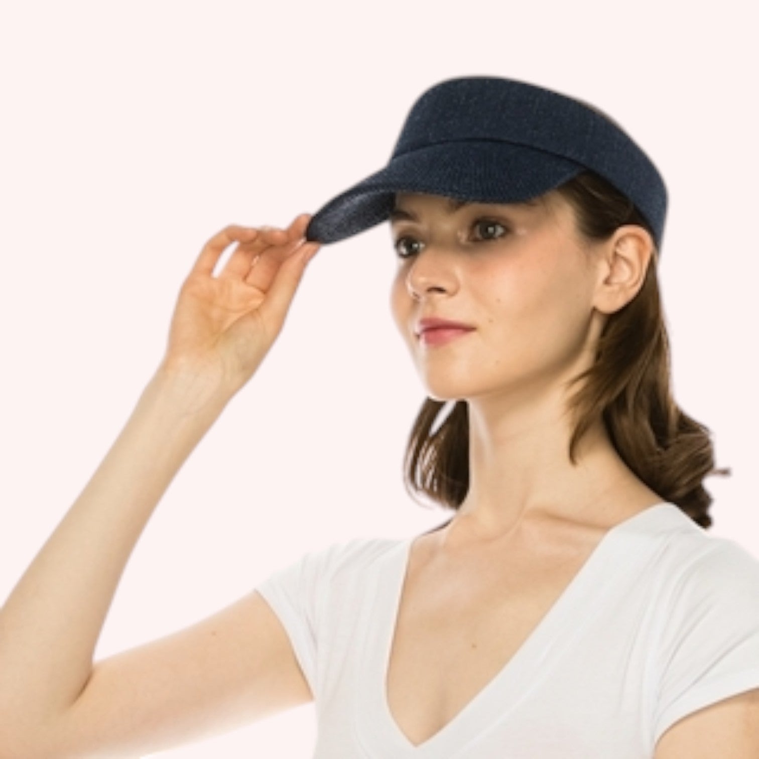 Sporty Straw Visor - 8 COLORS!
