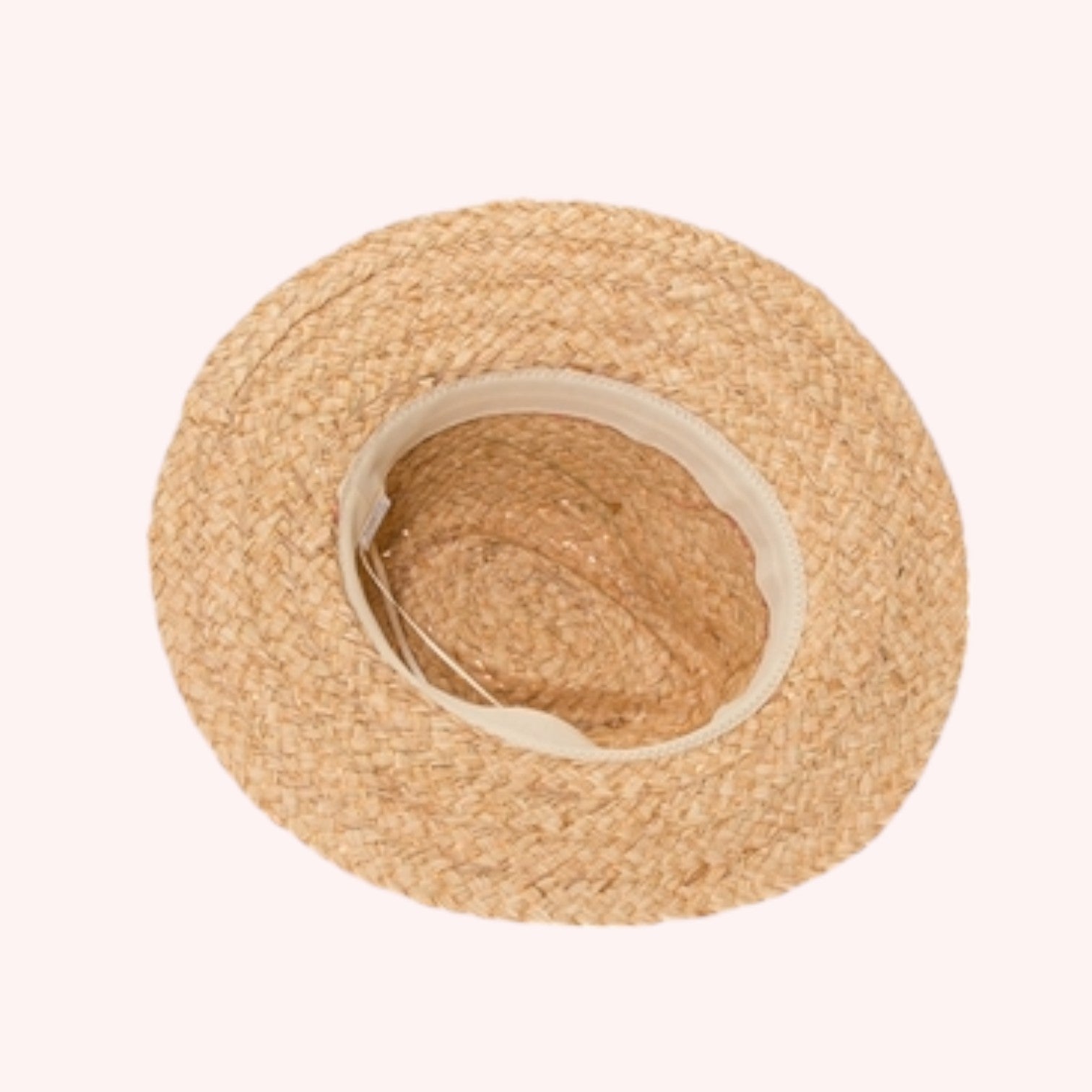 Raffia Panama w/ Color Stitching