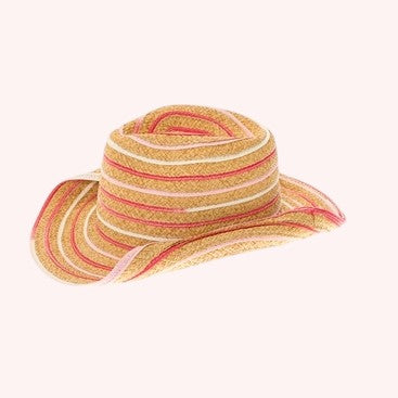 Kid's Cowboy Hat in Colorful Straw