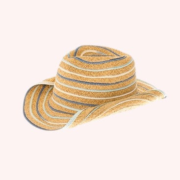 Kid's Cowboy Hat in Colorful Straw