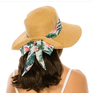 Sun Hat w/ Tropical Sash