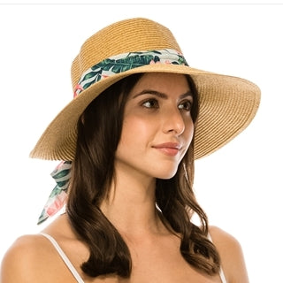 Sun Hat w/ Tropical Sash
