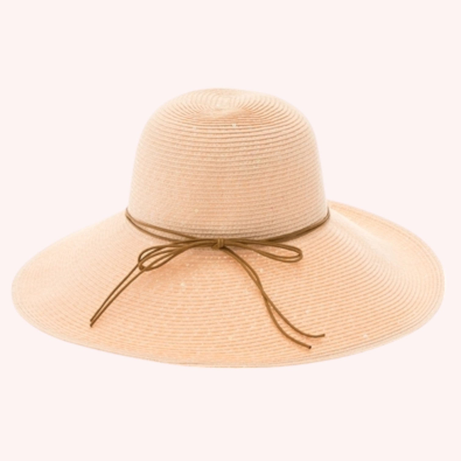 Shimmery Lampshade Straw Hat