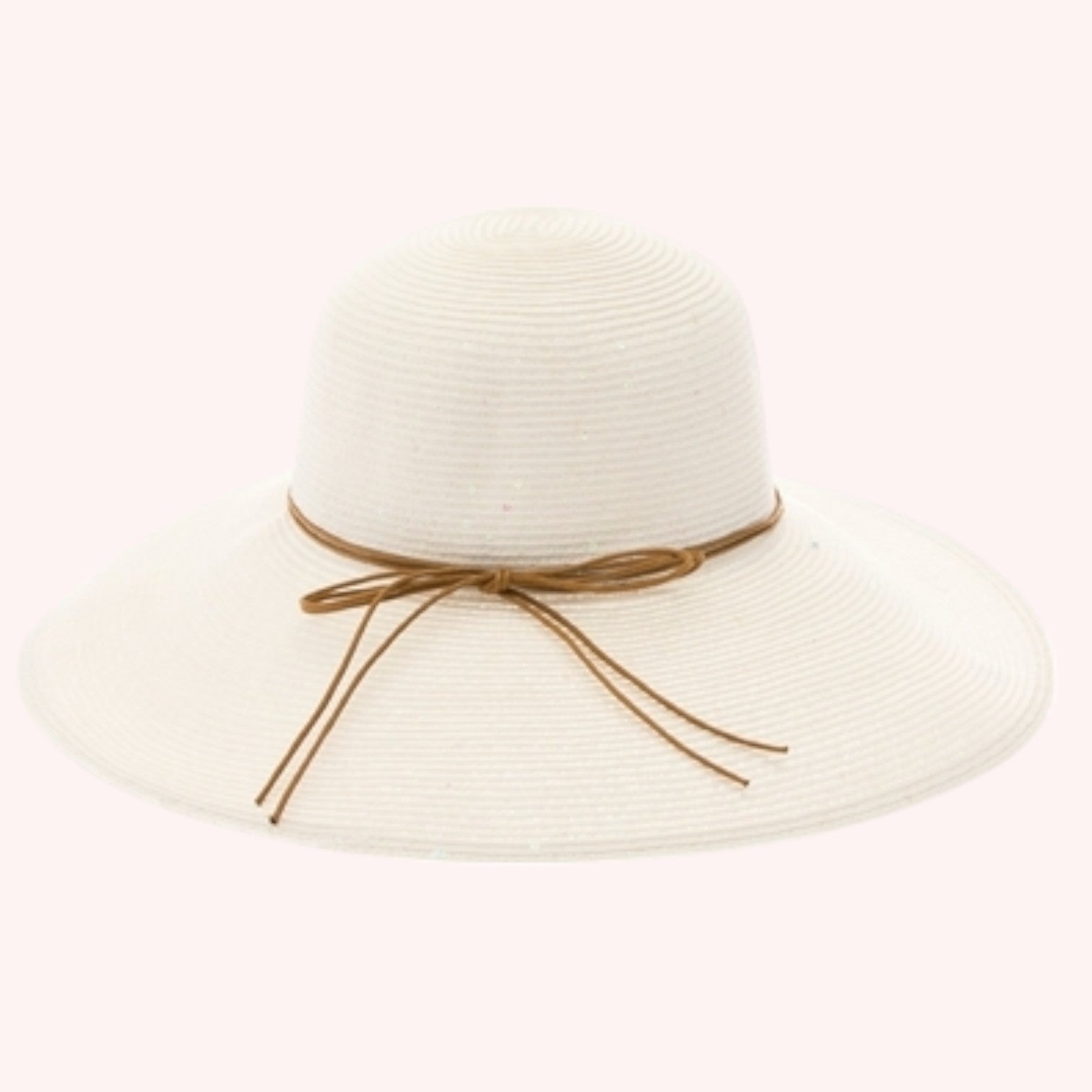 Shimmery Lampshade Straw Hat
