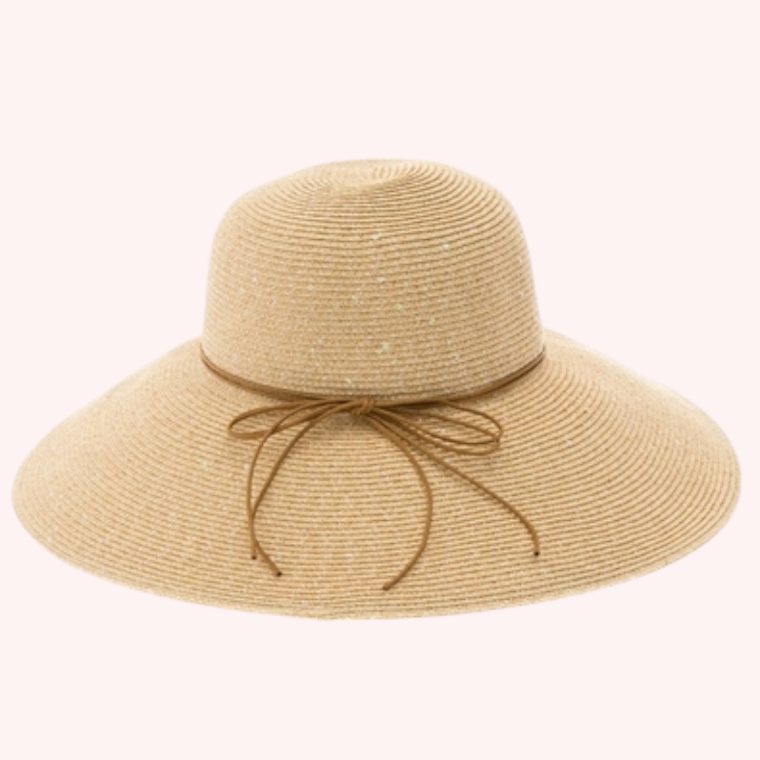 Shimmery Lampshade Straw Hat