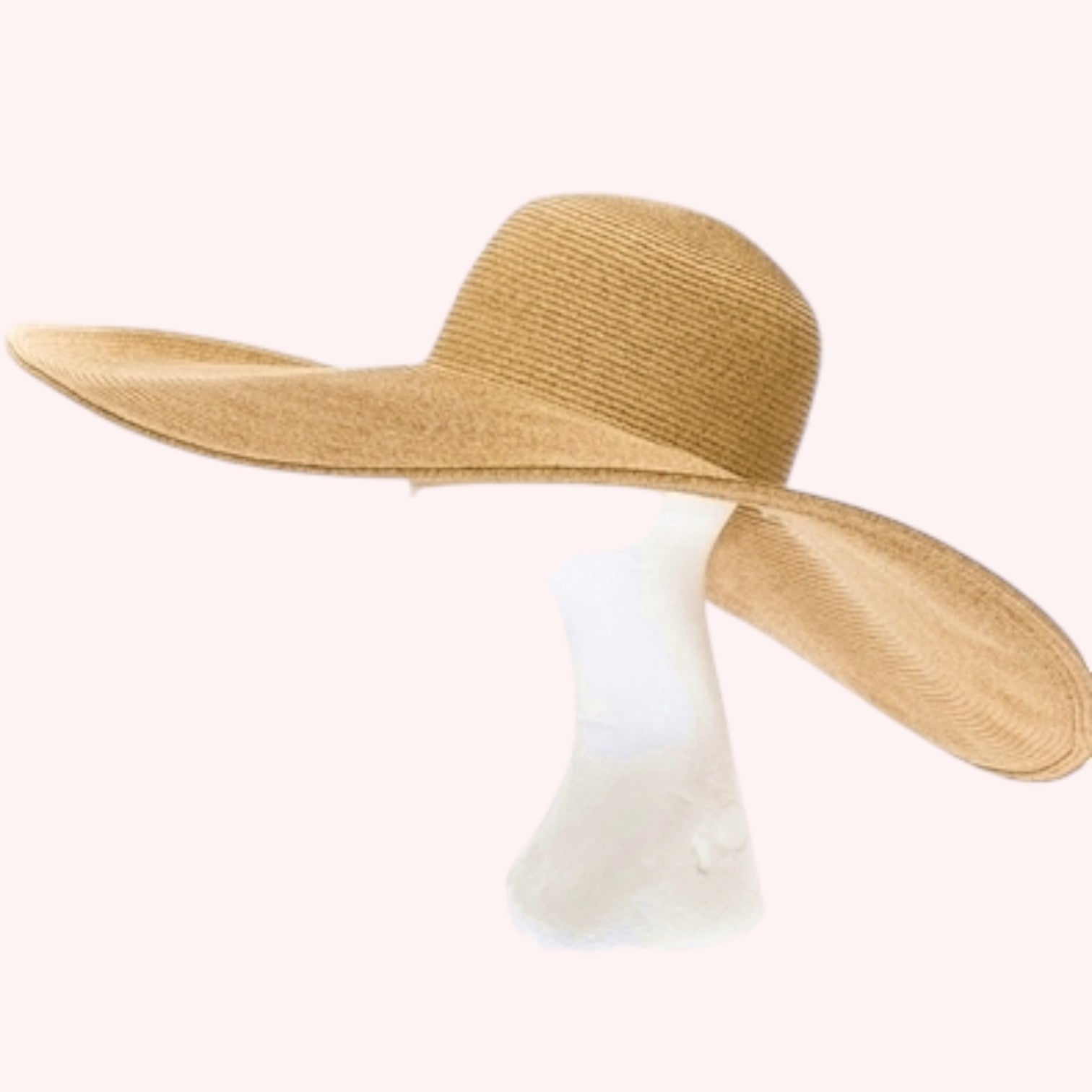 Oversized 8-Inch Brim Straw Hat
