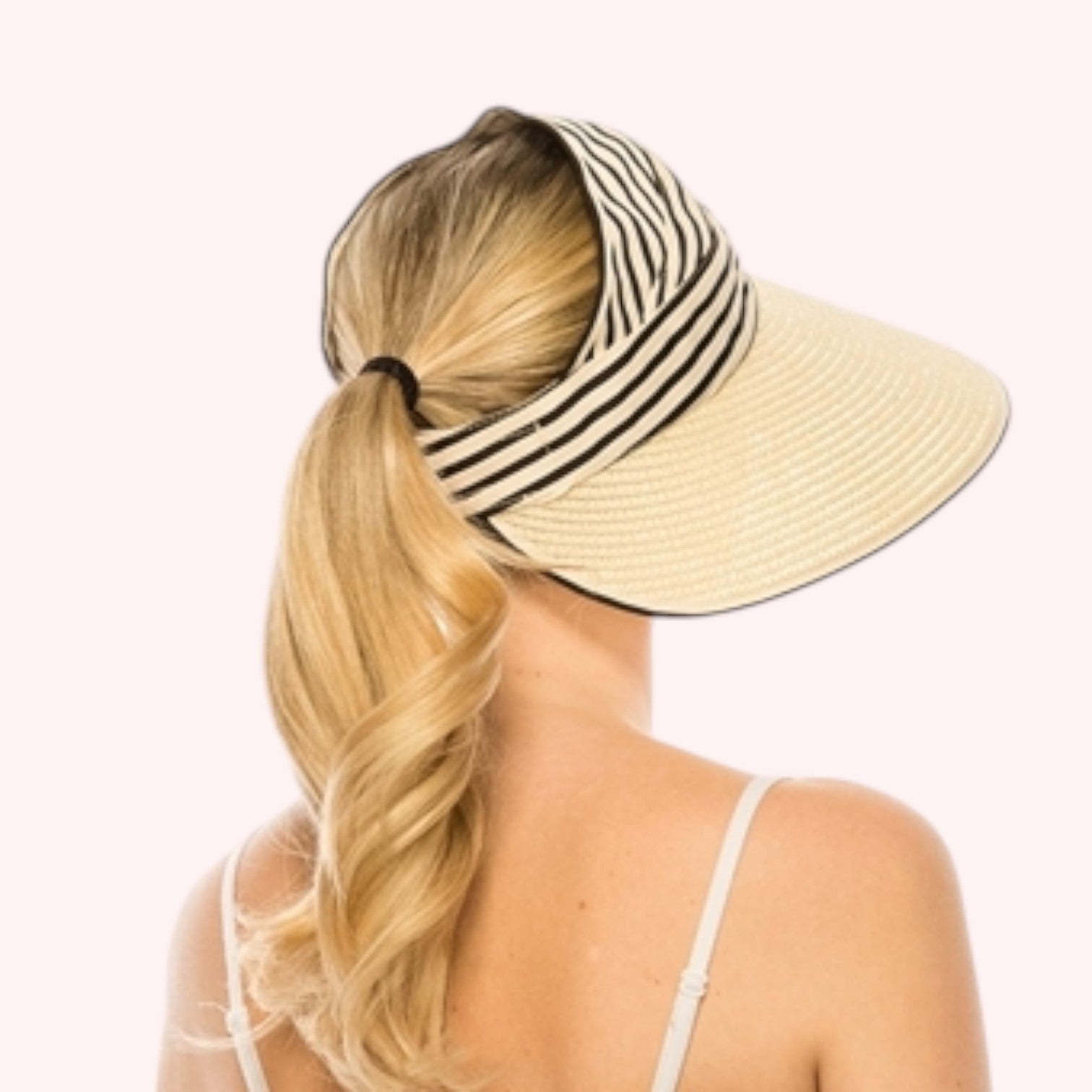 Face Framer Hat w/ Ponytail Opening