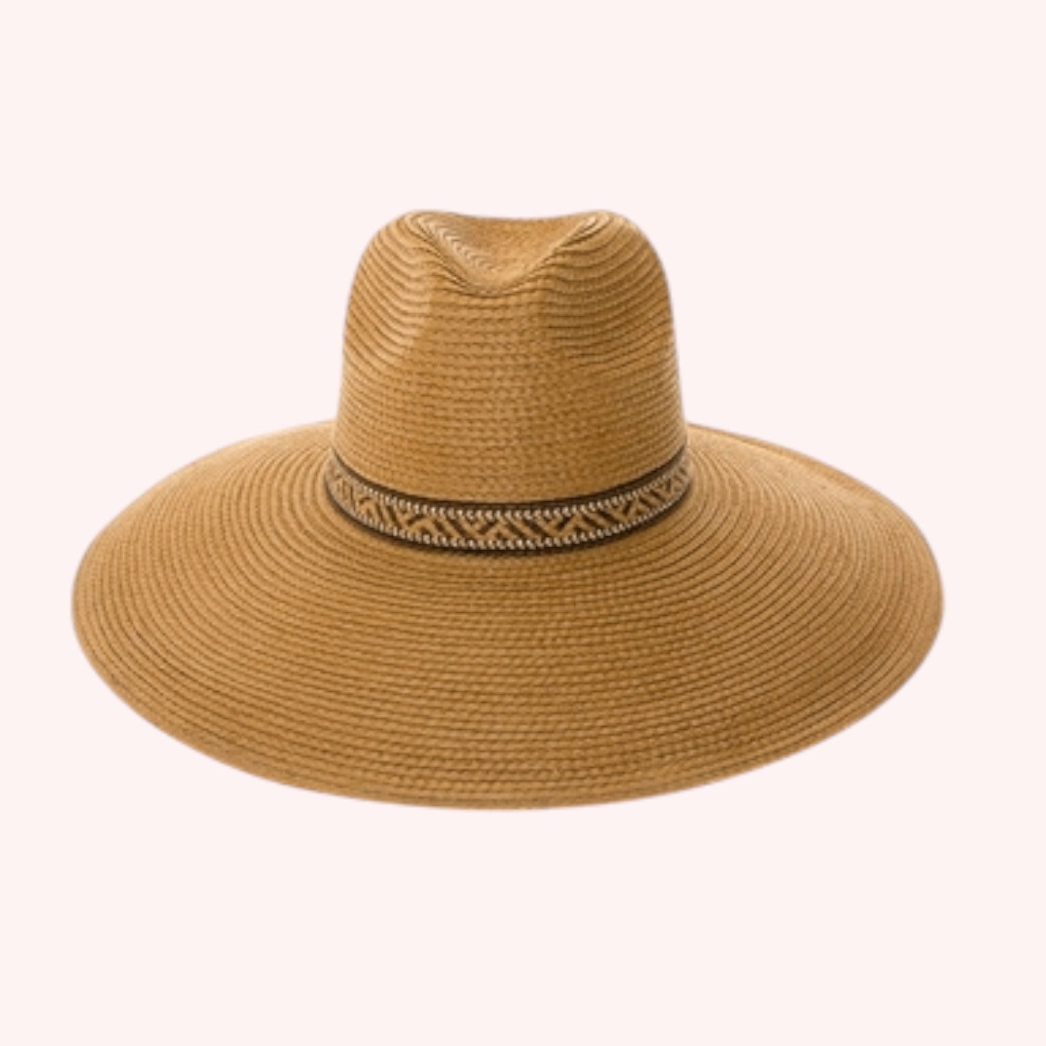 Large Brim Safari Sun Hat - Tribal Band
