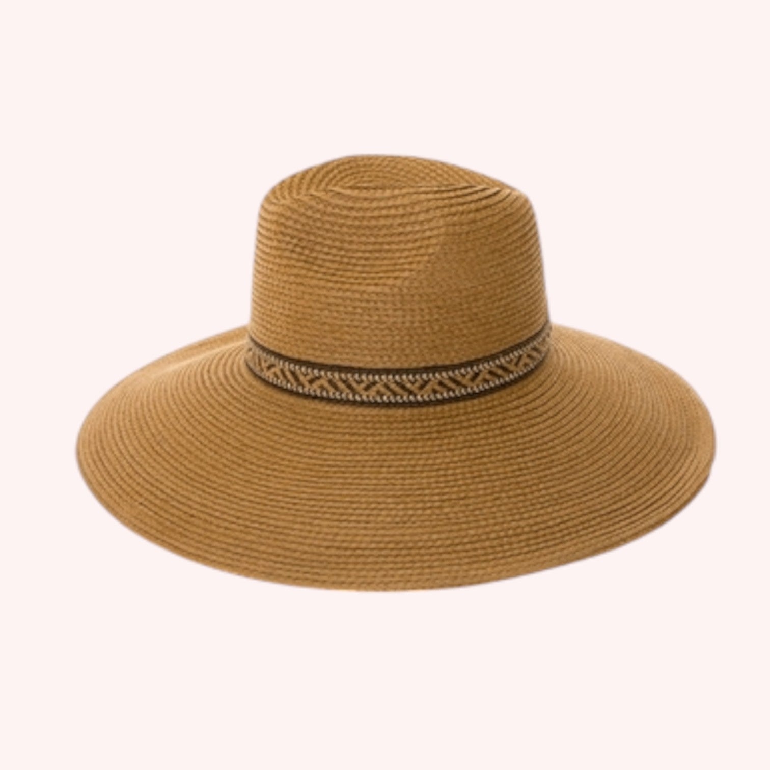 Large Brim Safari Sun Hat - Tribal Band