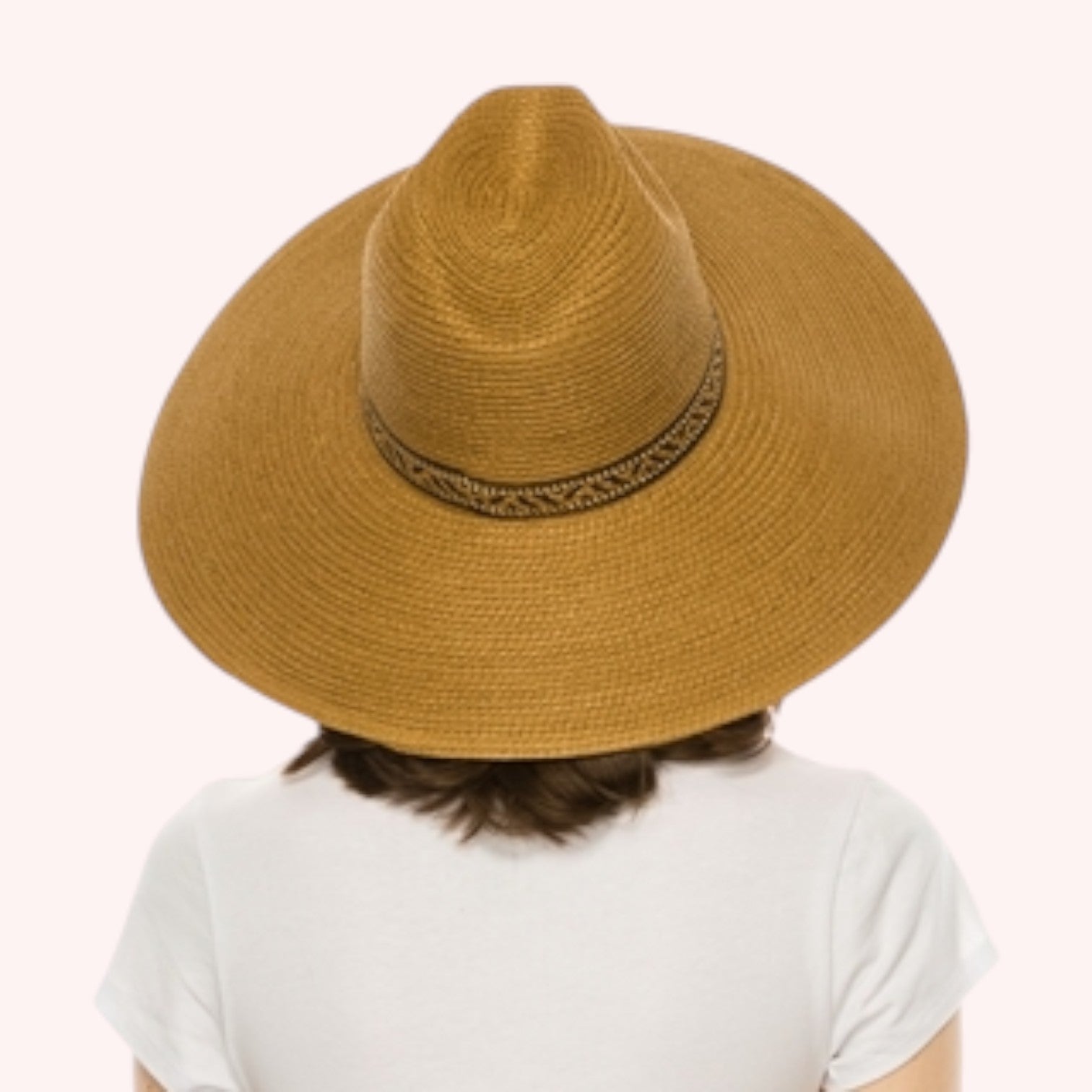 Large Brim Safari Sun Hat - Tribal Band