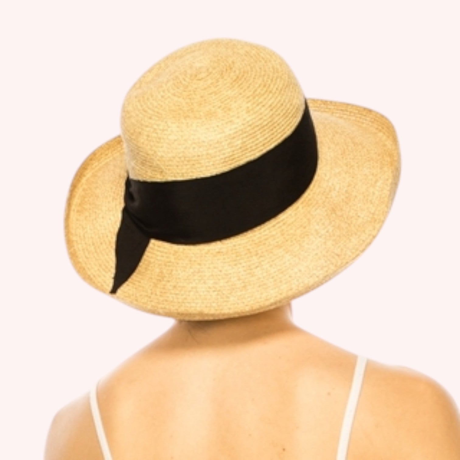 Fine Paper Braid Straw Kettle Hat