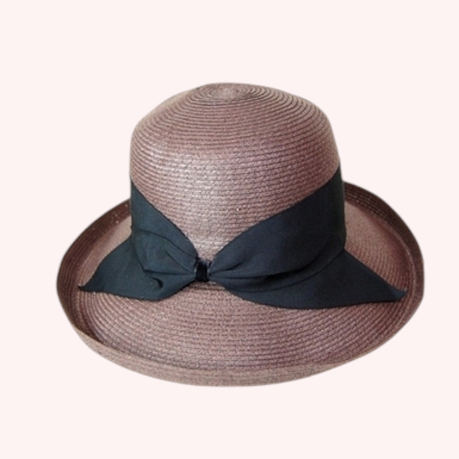 Fine Paper Braid Straw Kettle Hat