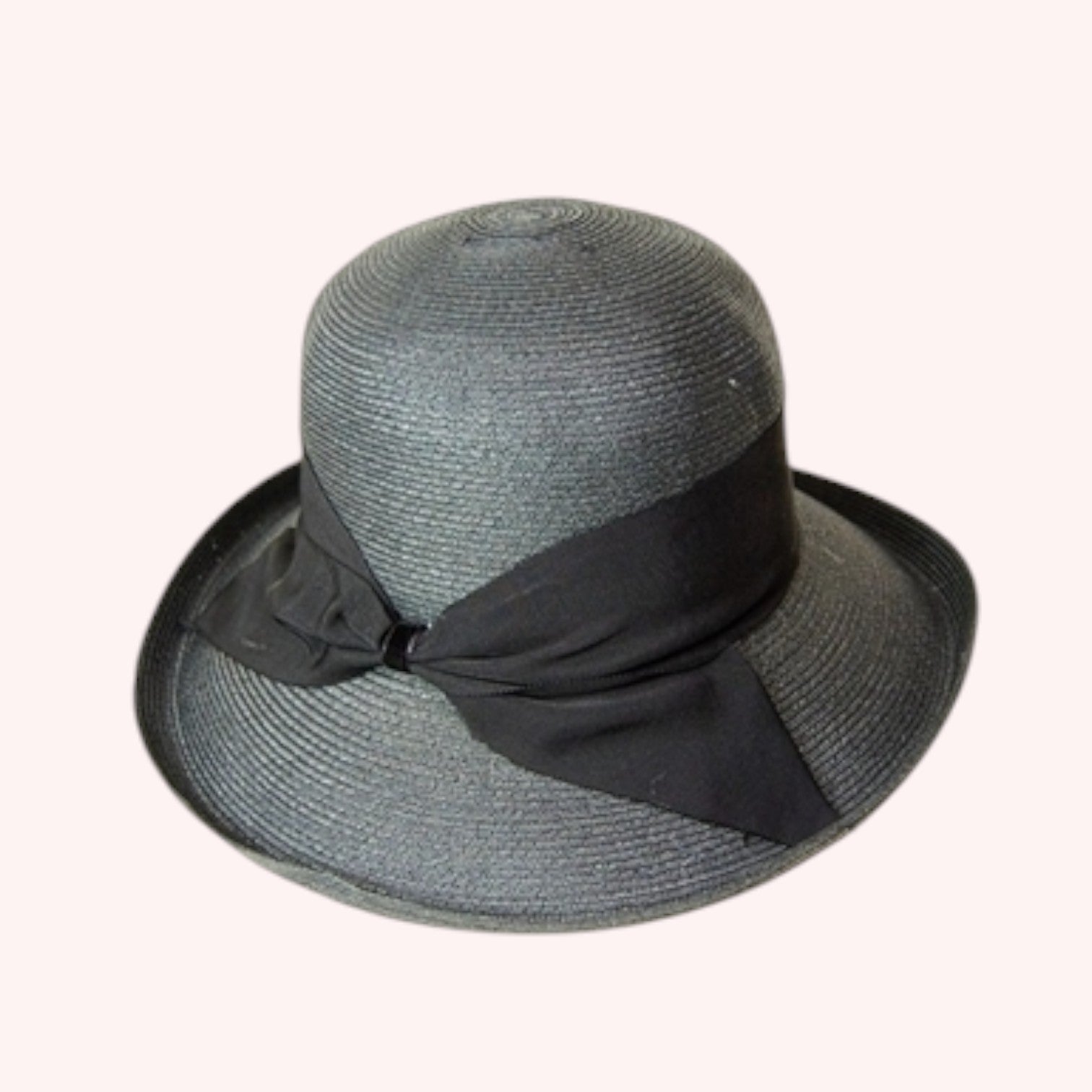Fine Paper Braid Straw Kettle Hat