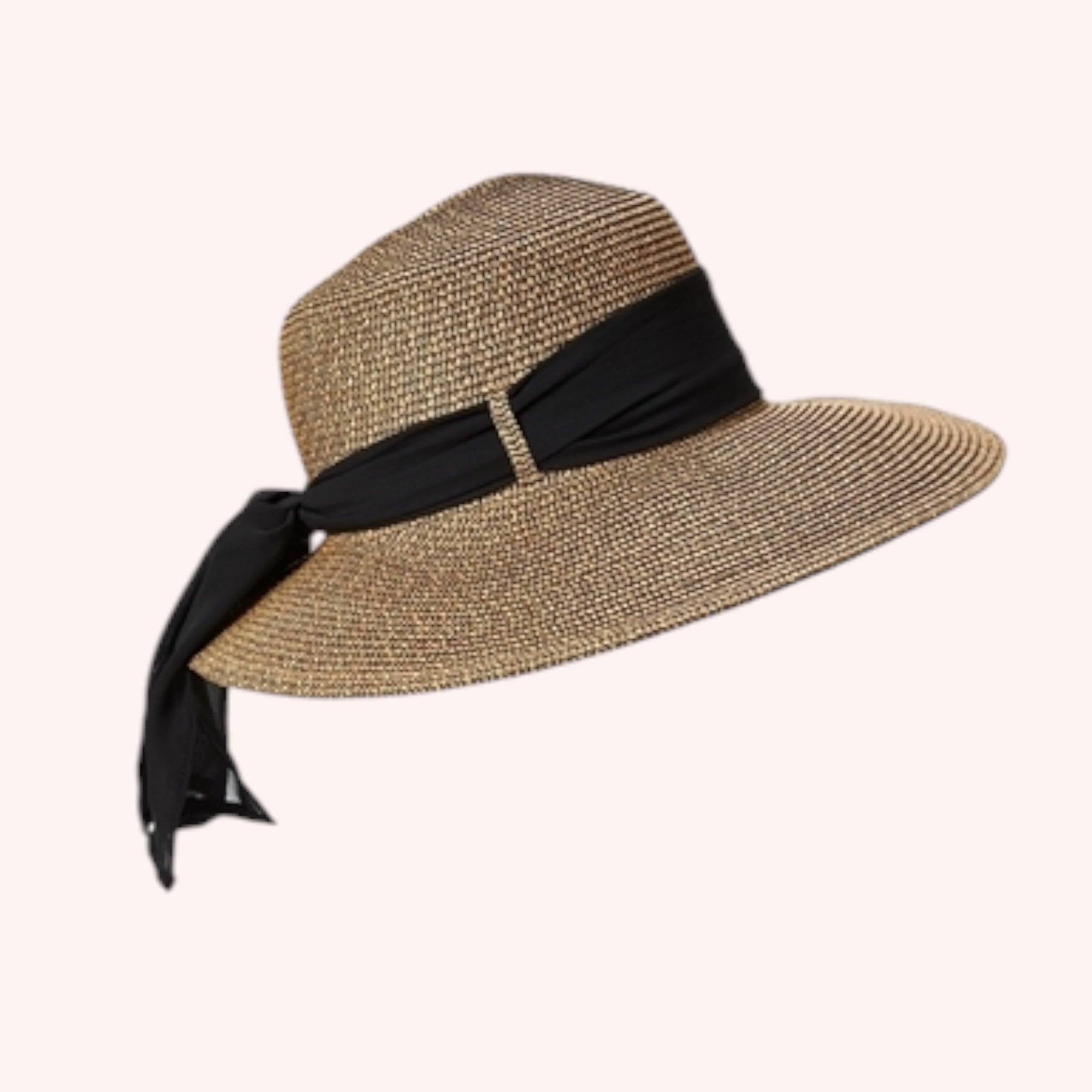 Lampshade Sun Hat w/ Sash