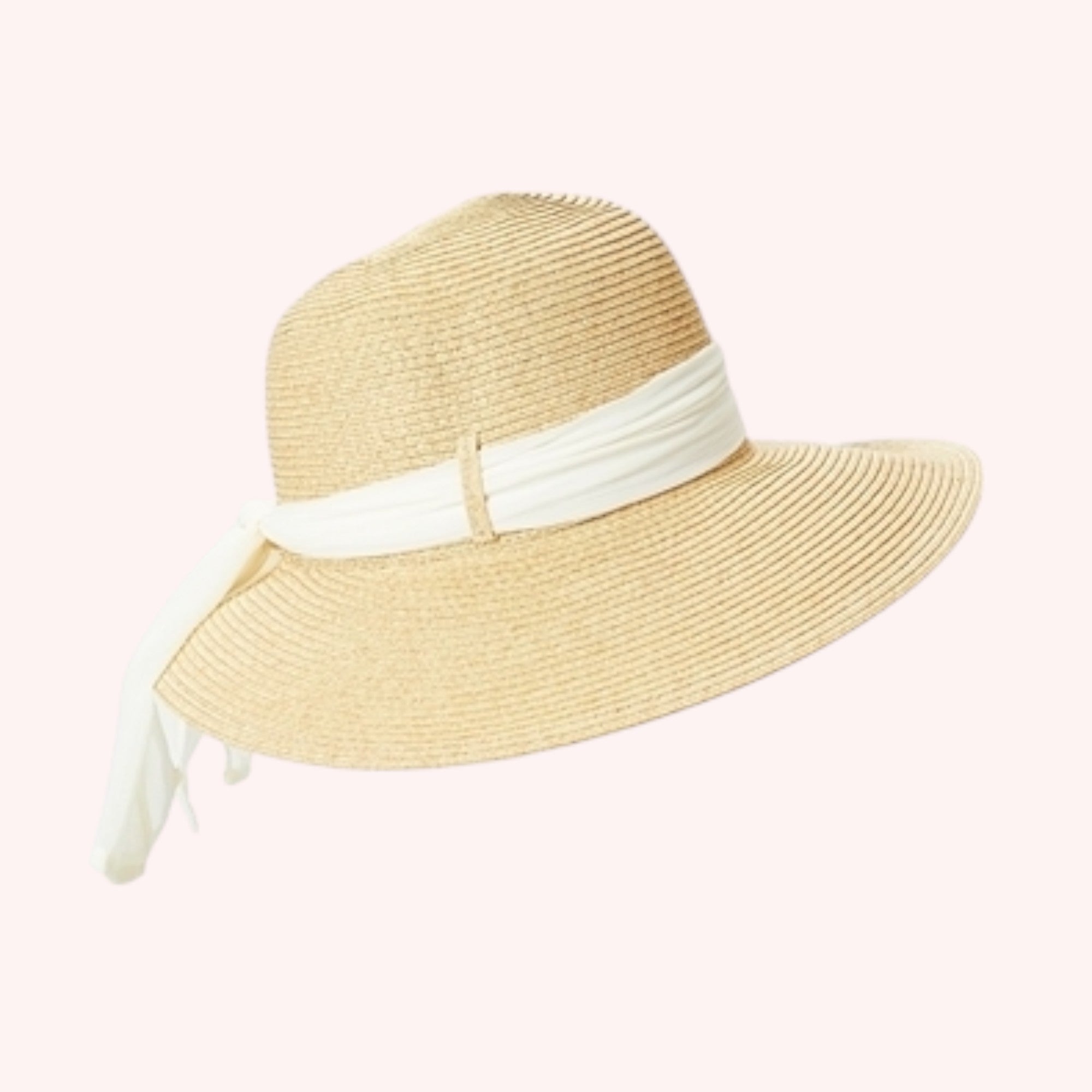 Lampshade Sun Hat w/ Sash