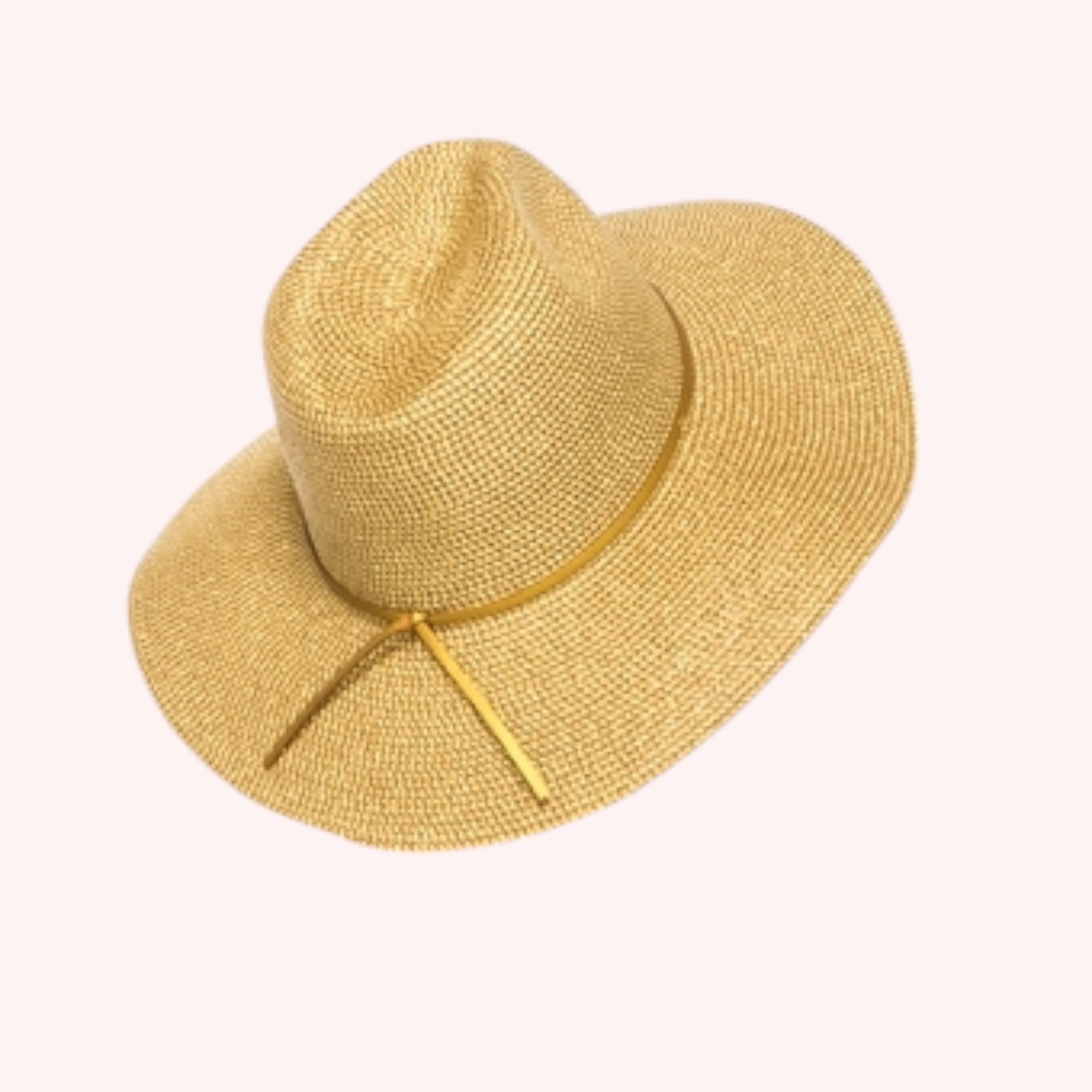 Metallic Shimmer Straw Panama