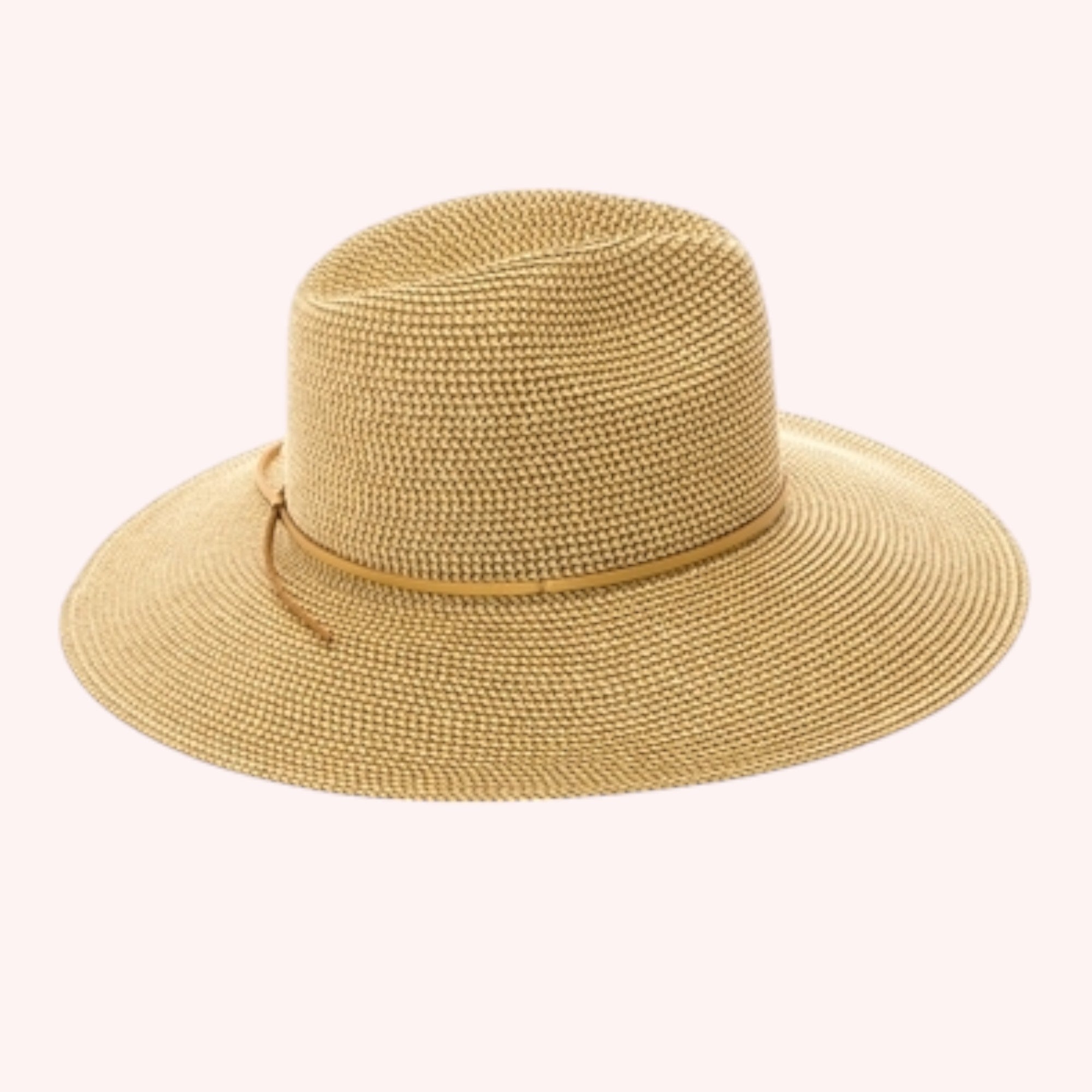 Metallic Shimmer Straw Panama