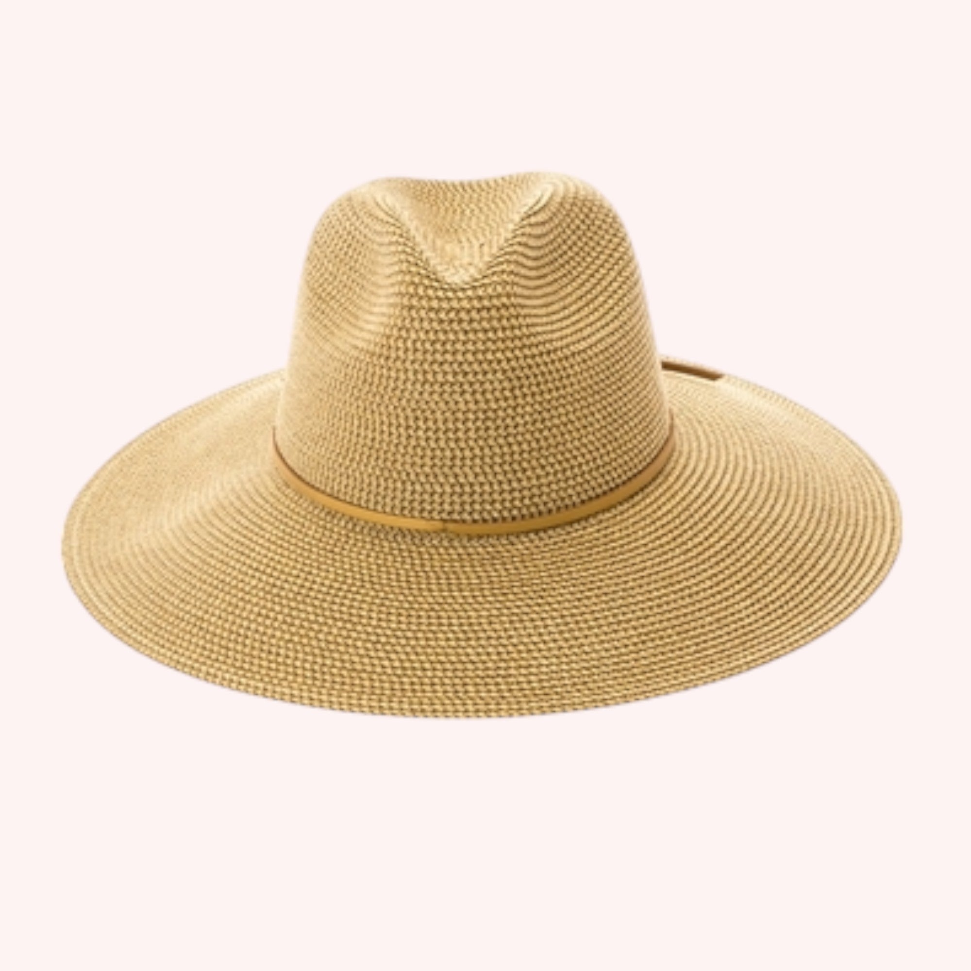 Metallic Shimmer Straw Panama