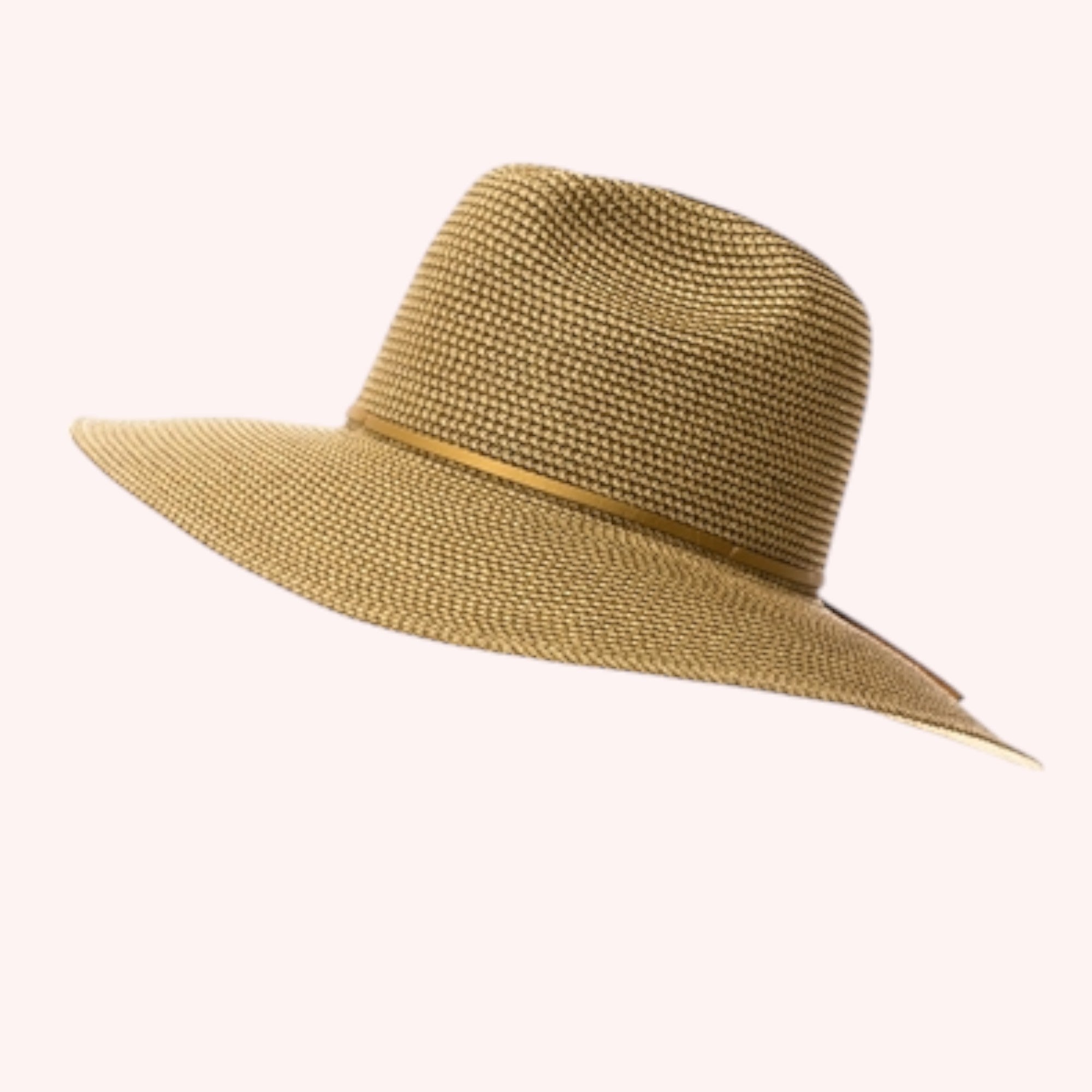 Metallic Shimmer Straw Panama