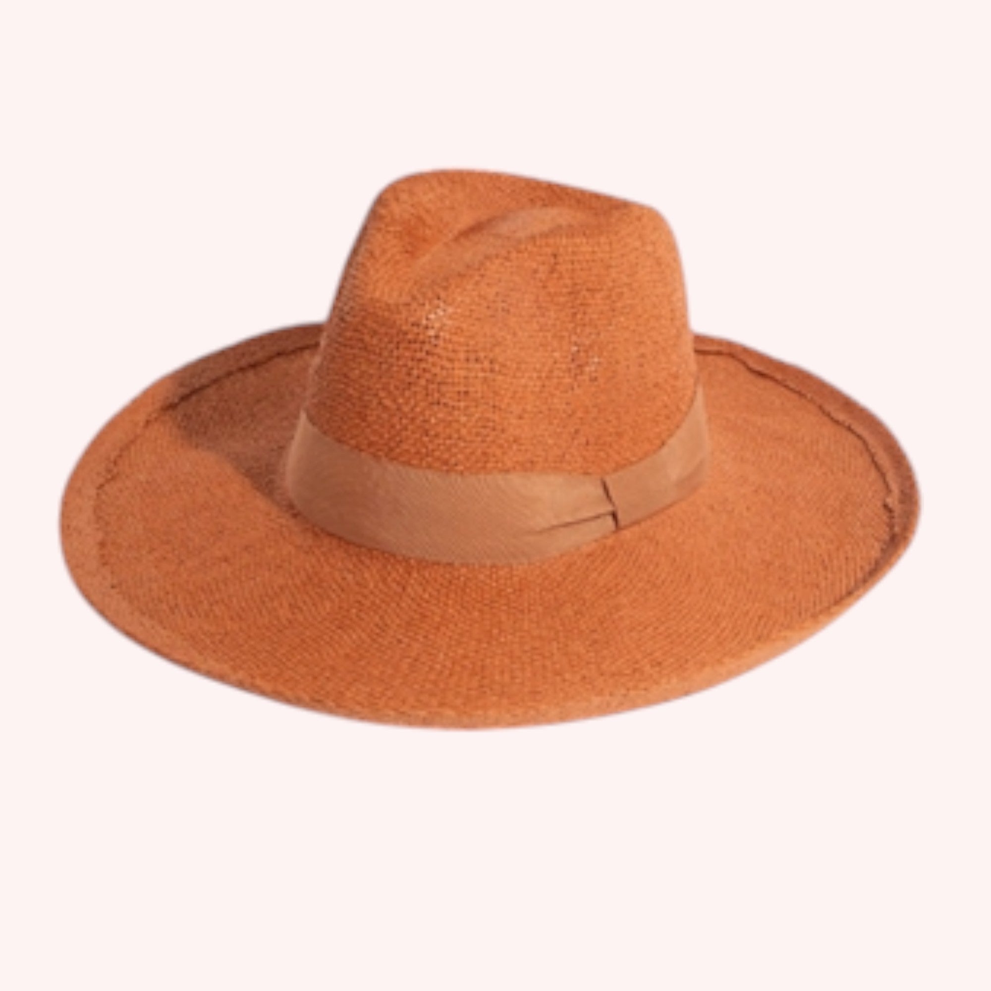 Braided Embroidery Striped Brim floppy Sun Hat