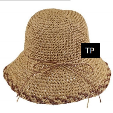 EDGE DETAILED STRAW BUCKET HAT