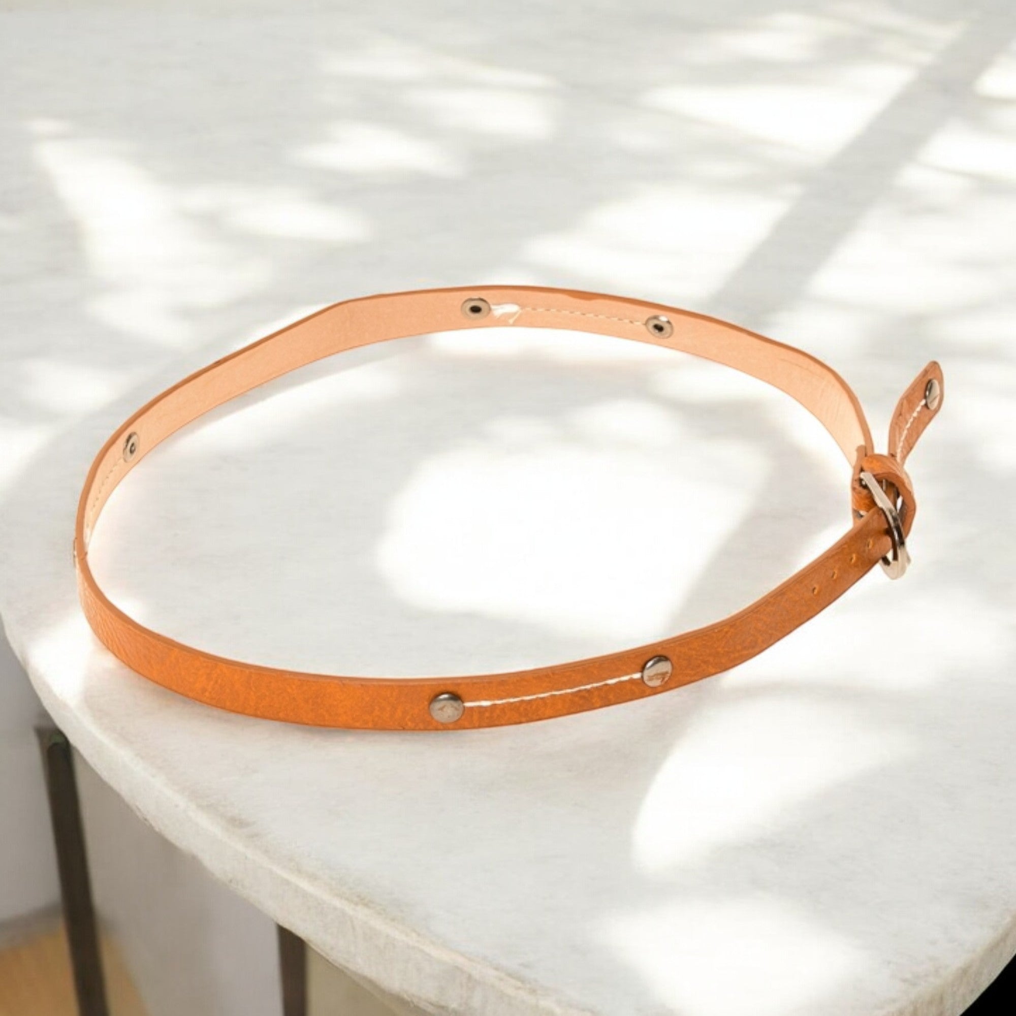 Hat Band - Textured Faux Leather w/ Stitching