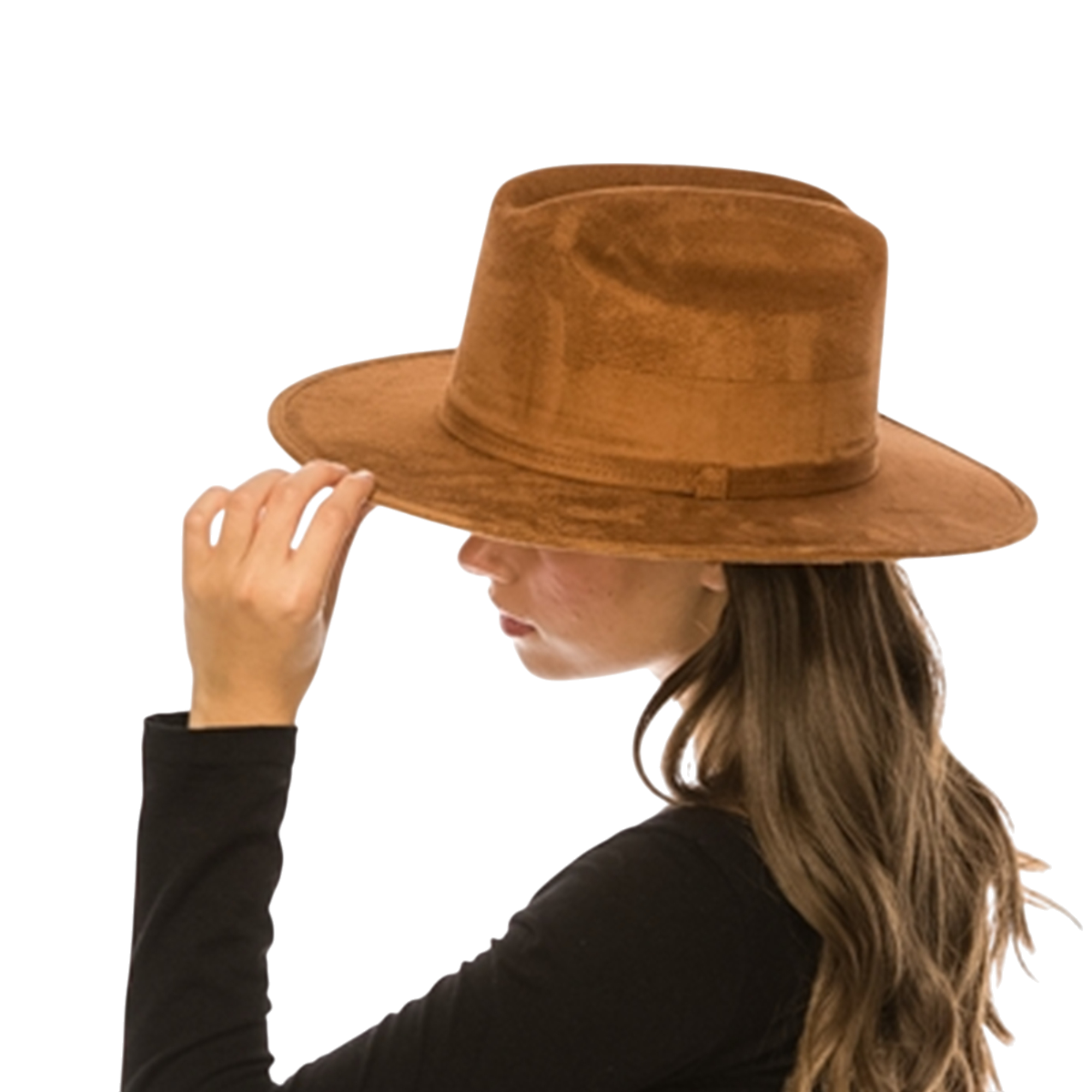 Flat Brim Cowboy in Premium Suede