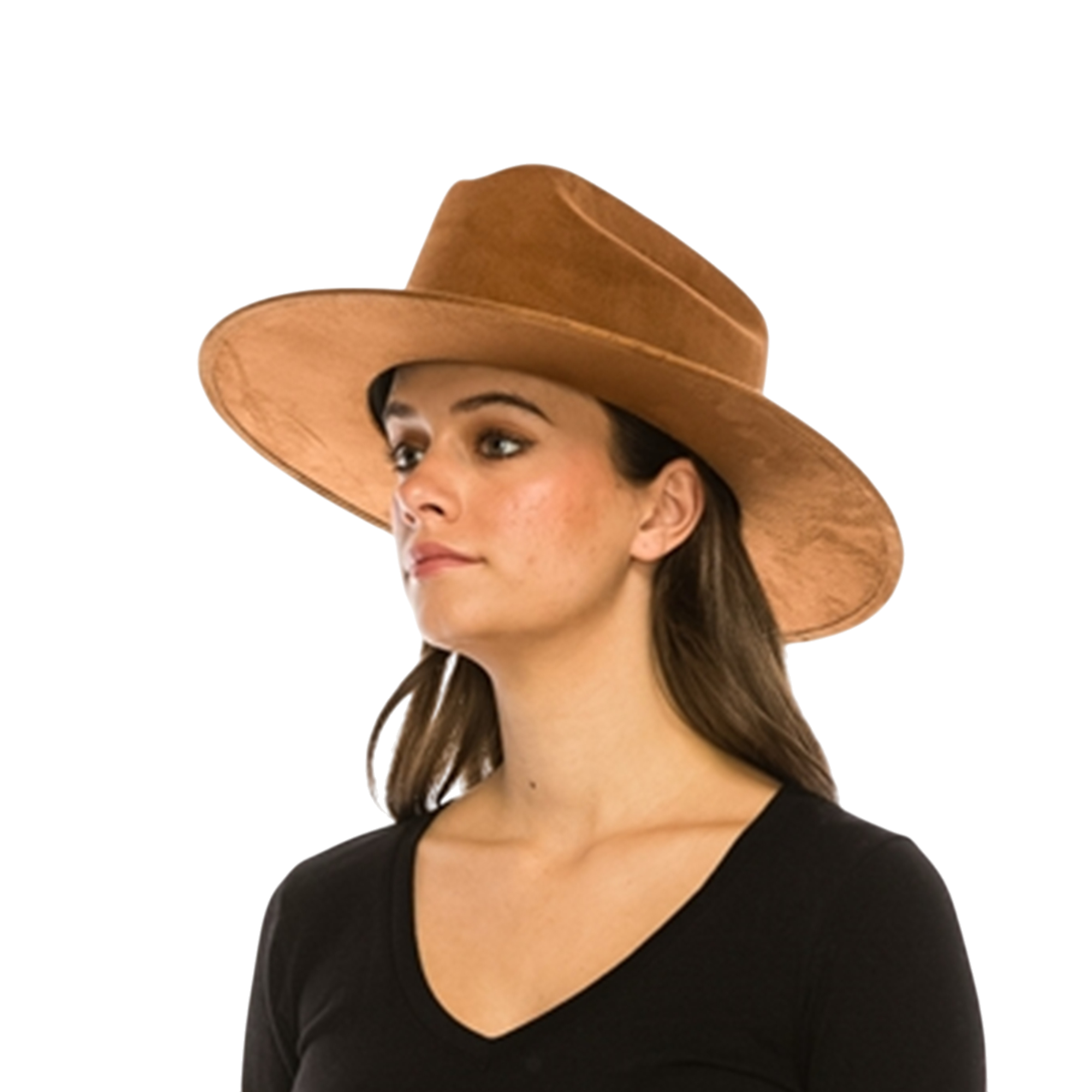 Flat Brim Cowboy in Premium Suede