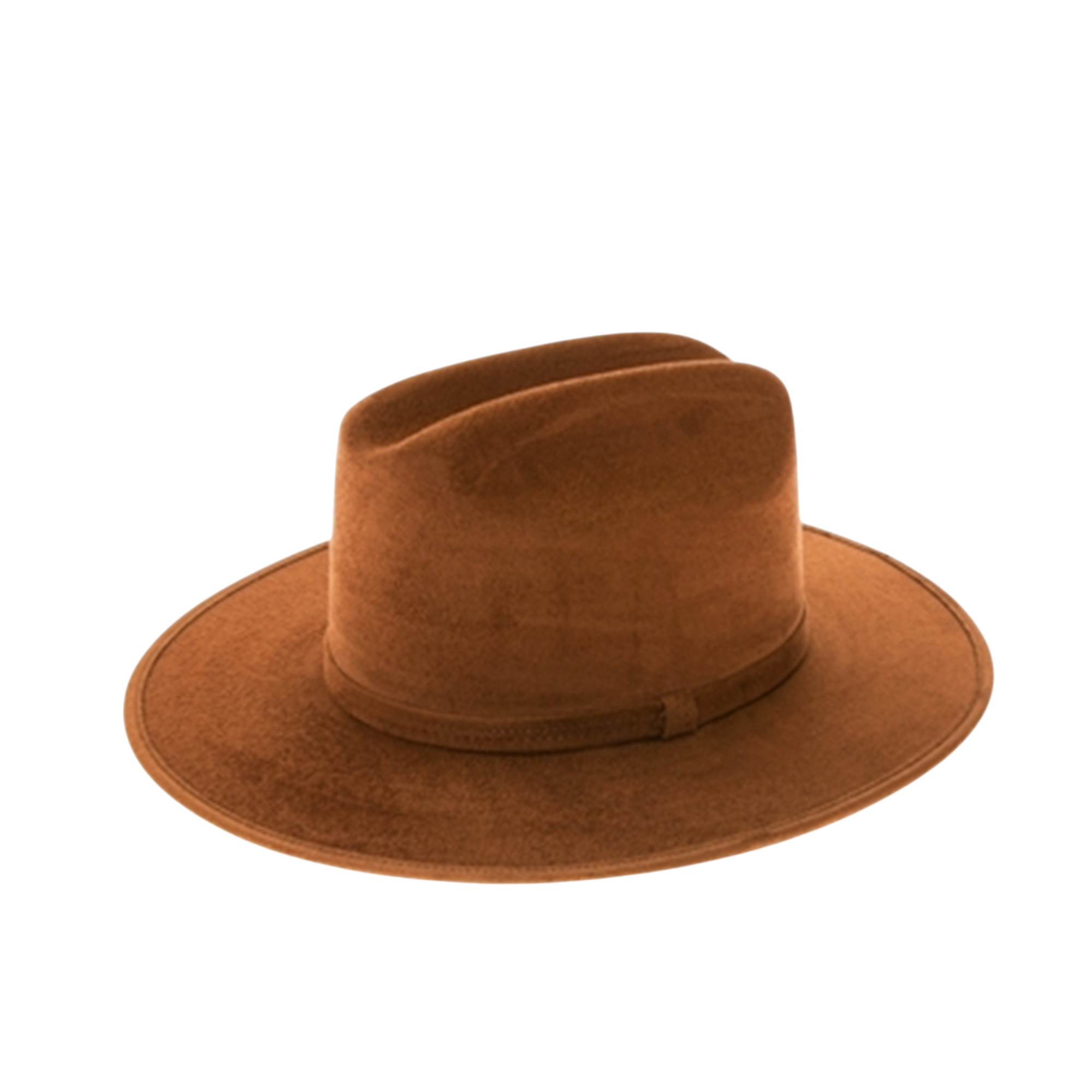 Flat Brim Cowboy in Premium Suede