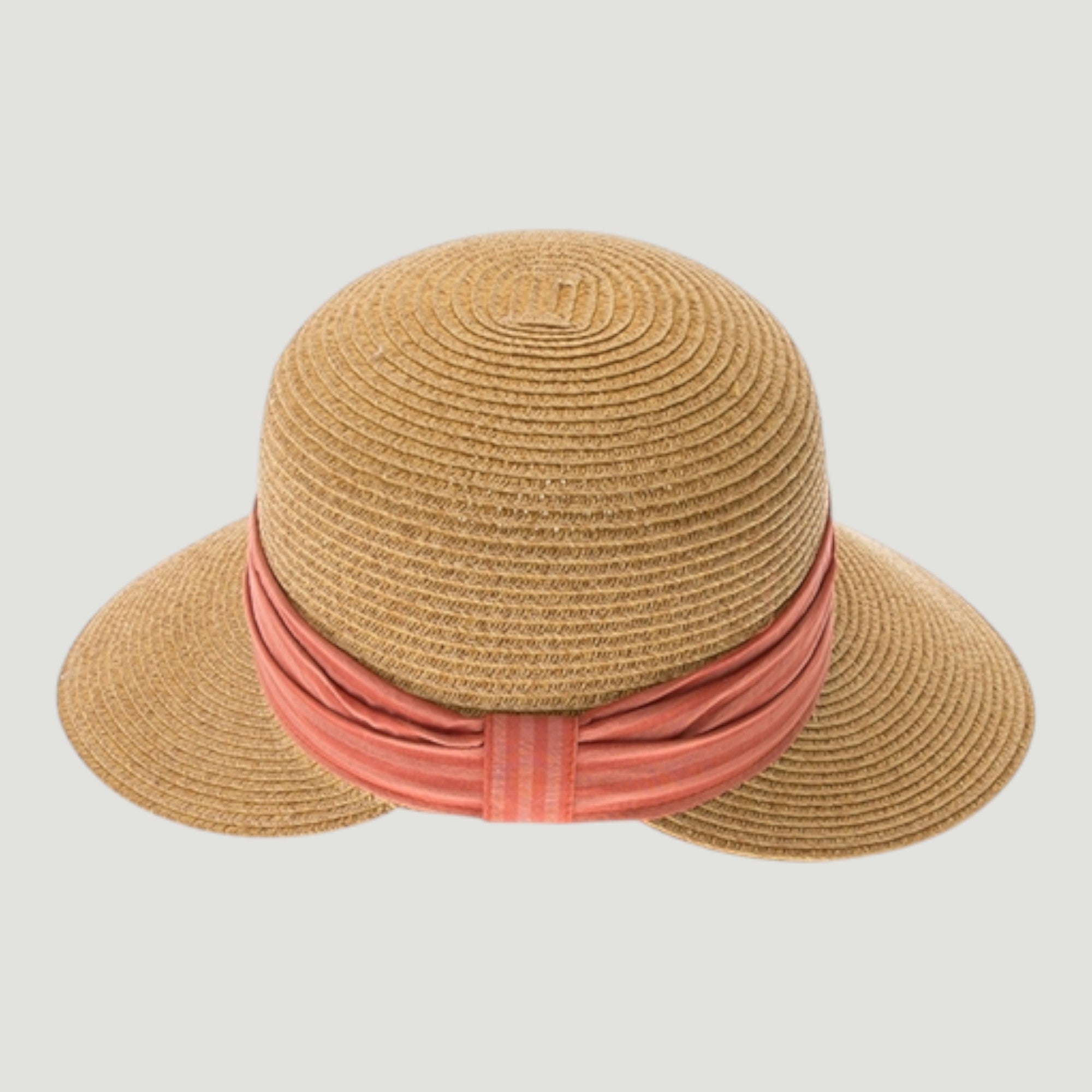 Backless Sun Visor Hat | UPF 50+ | Straw Face Framer | Ribbon Band