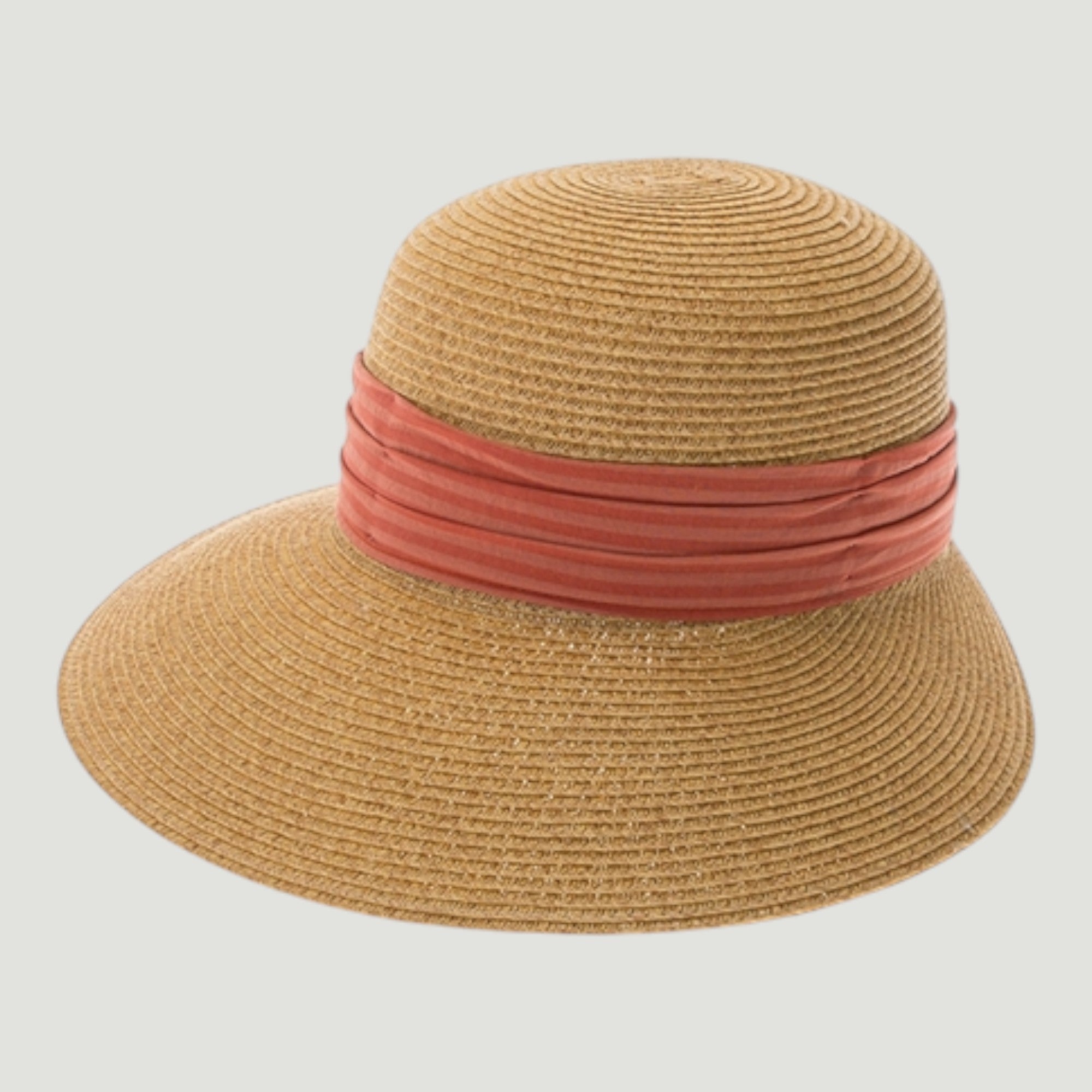 Backless Sun Visor Hat | UPF 50+ | Straw Face Framer | Ribbon Band