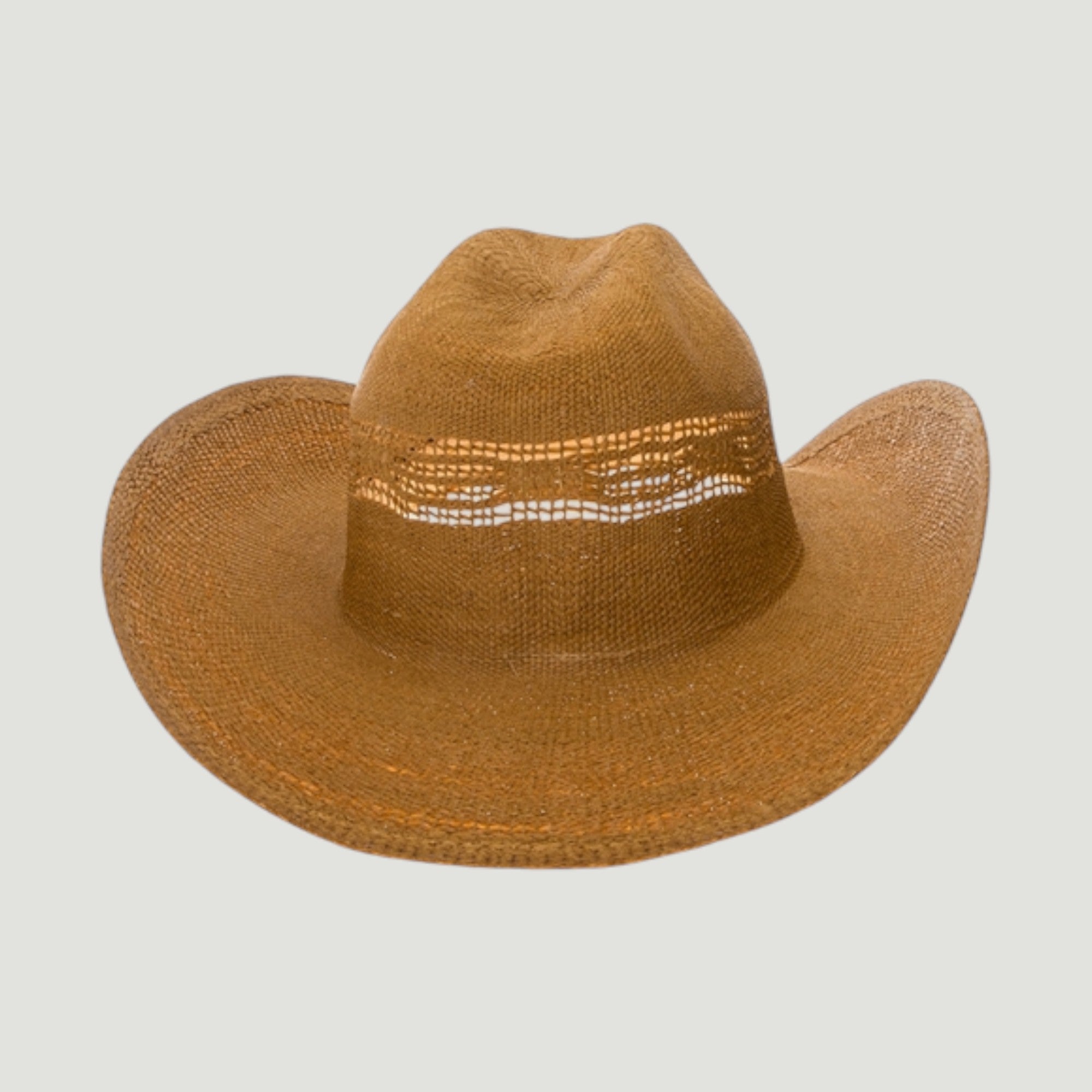 Woven Straw Cowboy Hat | Vented Western Sun Hat for Women | Festival Country Beach Hat | Adjustable Fit