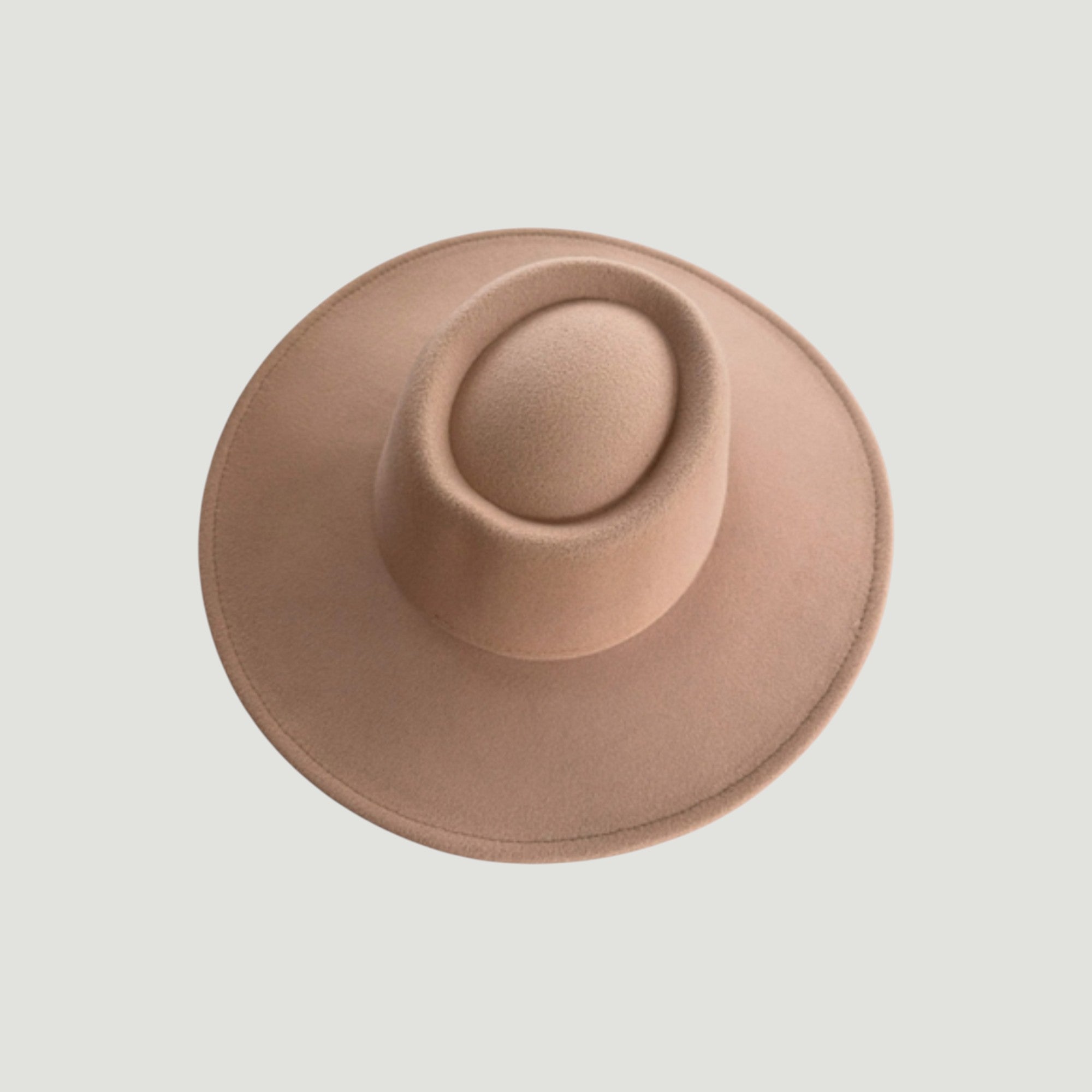 Vegan Felt Gambler Hat | Wide Brim Western