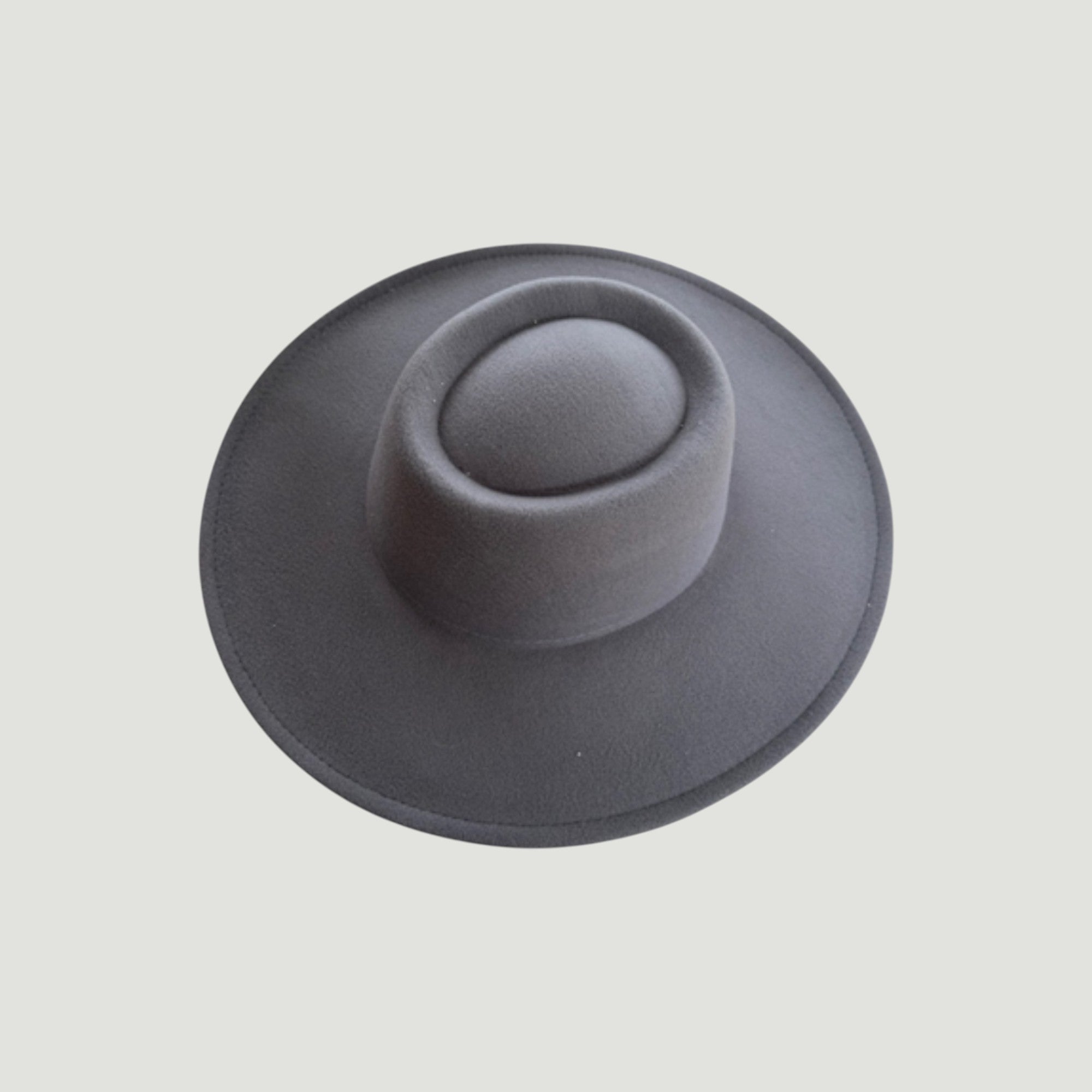 Vegan Felt Gambler Hat | Wide Brim Western